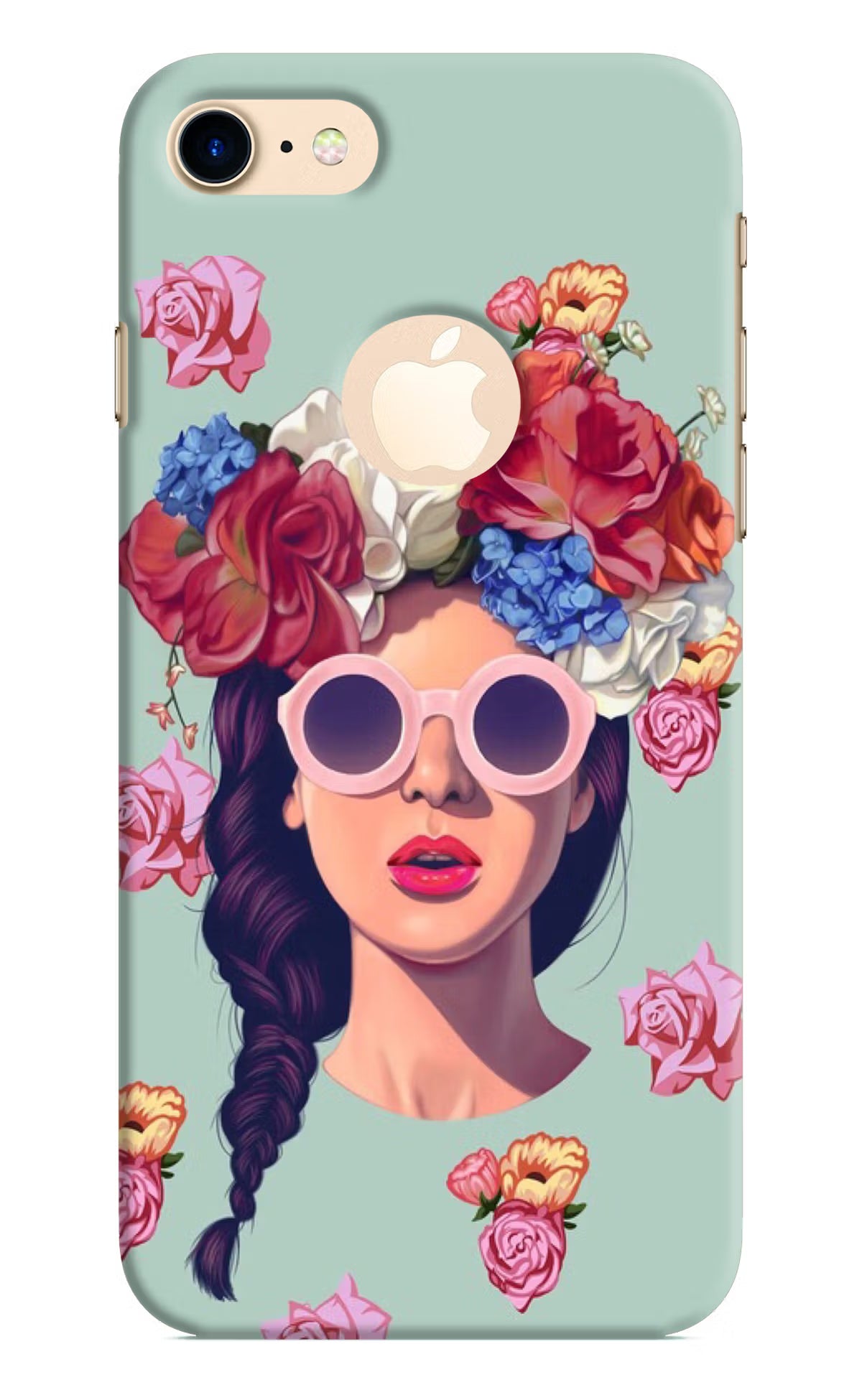 Pretty Girl iPhone 8 Logocut Back Cover - Pretty Girl iPhone 8 Logocut Hard Case Back Cover by Casekaro Pretty Girl iPhone 8 Logocut Hard Case Back Cover by Casekaro
