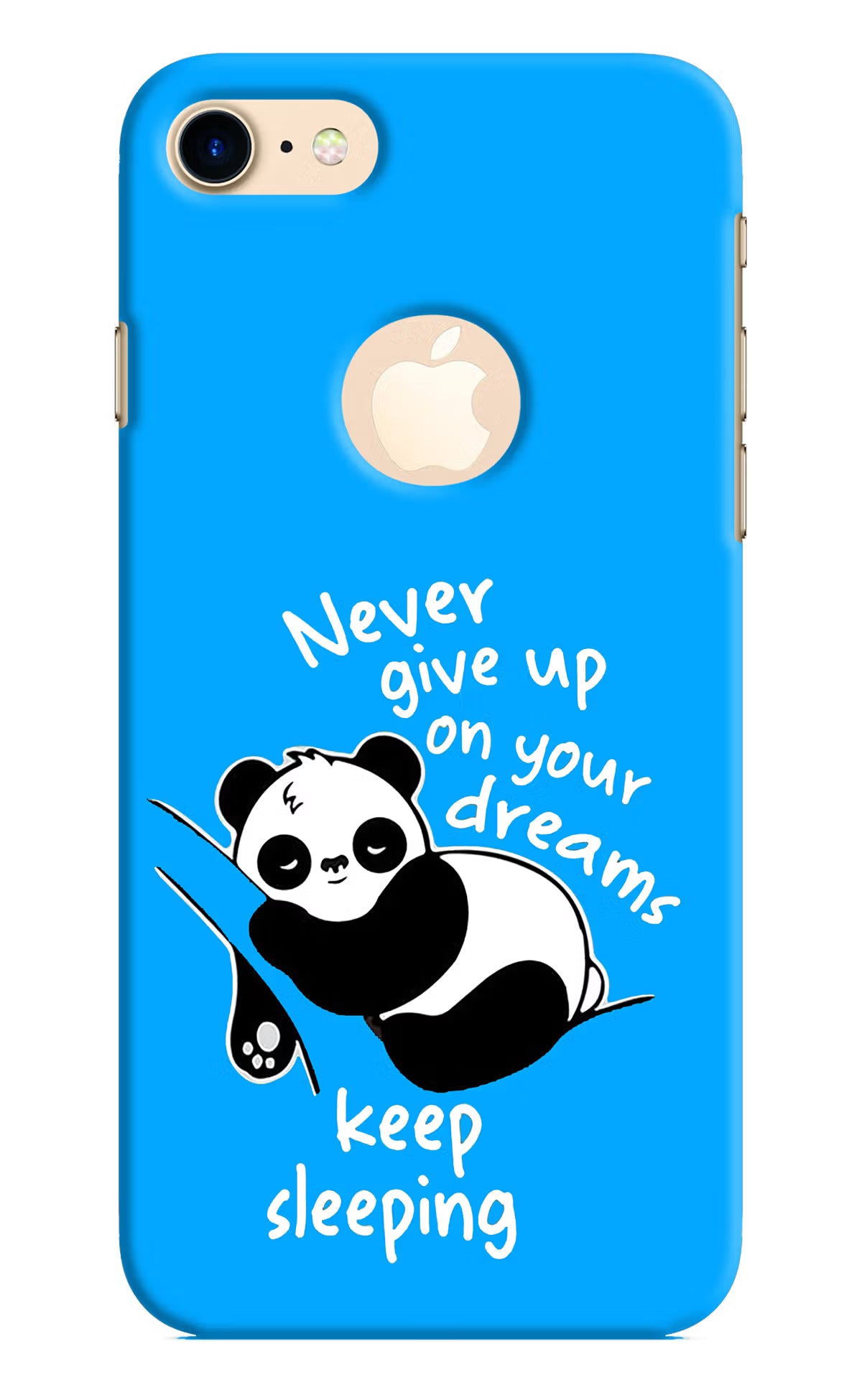 Keep Sleeping iPhone 8 Logocut Back Cover - Keep Sleeping iPhone 8 Logocut Hard Case Back Cover by Casekaro Keep Sleeping iPhone 8 Logocut Hard Case Back Cover by Casekaro
