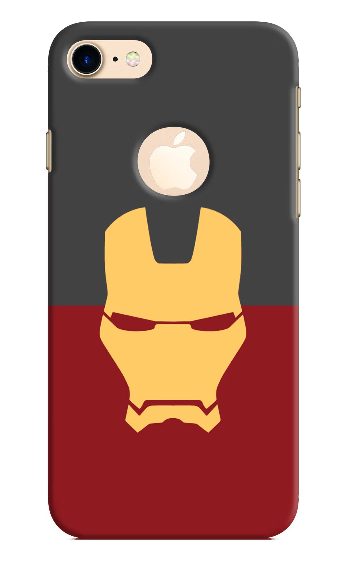 Ironman iPhone 8 Logocut Back Cover - Ironman iPhone 8 Logocut Hard Case Back Cover by Casekaro Ironman iPhone 8 Logocut Hard Case Back Cover by Casekaro