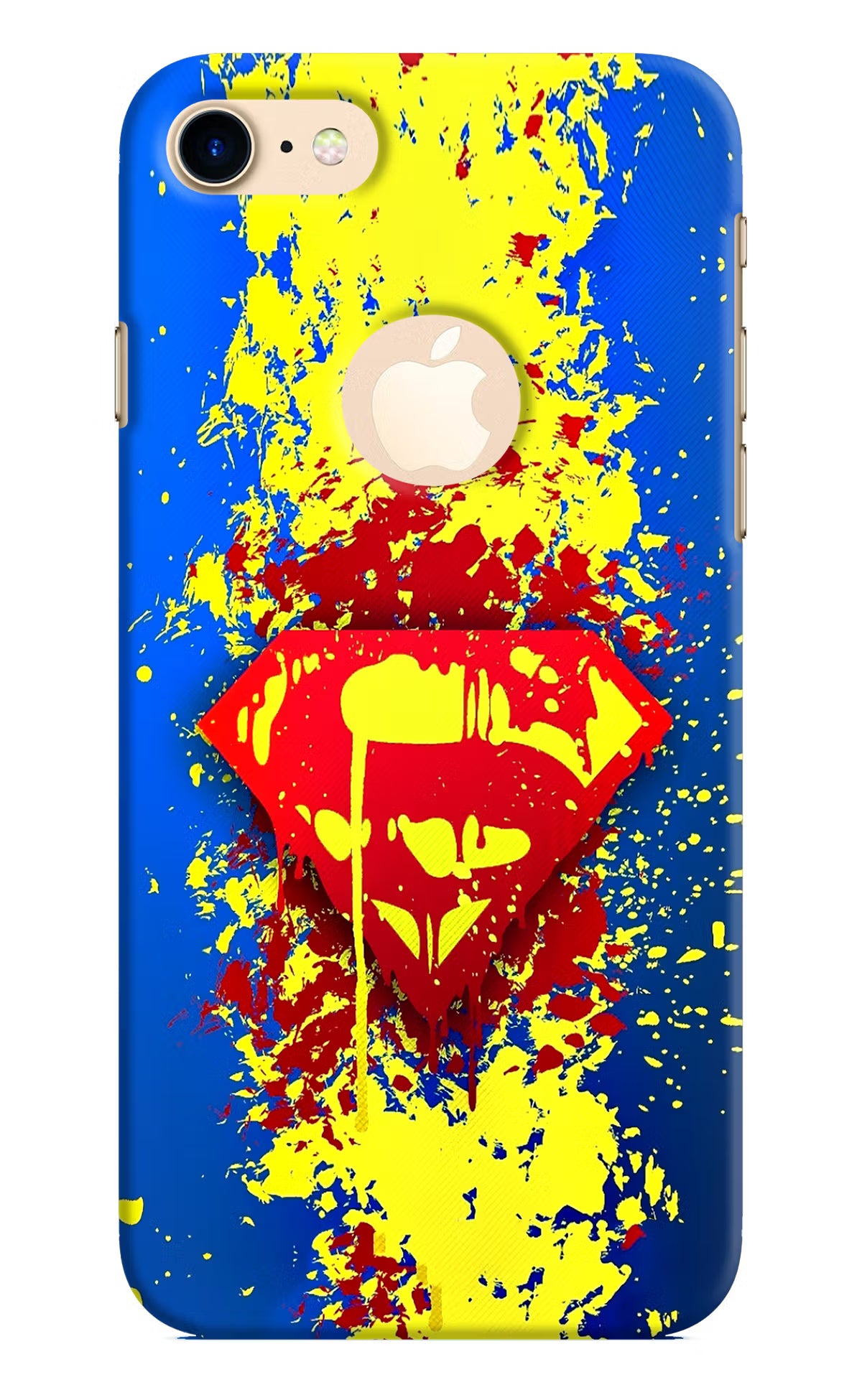Superman logo iPhone 8 Logocut Back Cover - Superman logo iPhone 8 Logocut Hard Case Back Cover by Casekaro Superman logo iPhone 8 Logocut Hard Case Back Cover by Casekaro