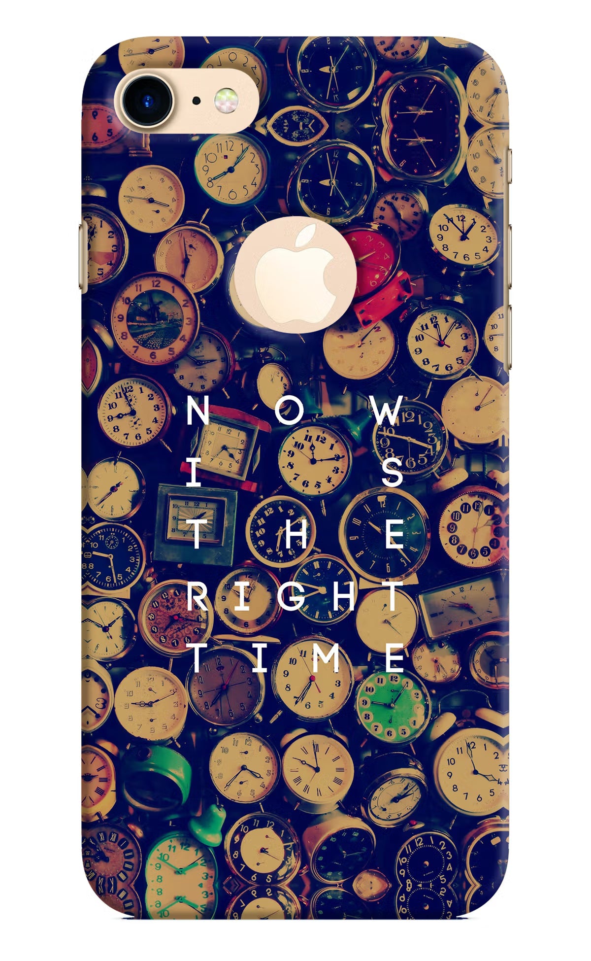 Now is the Right Time Quote iPhone 8 Logocut Back Cover - Now is the Right Time Quote iPhone 8 Logocut Hard Case Back Cover by Casekaro Now is the Right Time Quote iPhone 8 Logocut Hard Case Back Cover by Casekaro