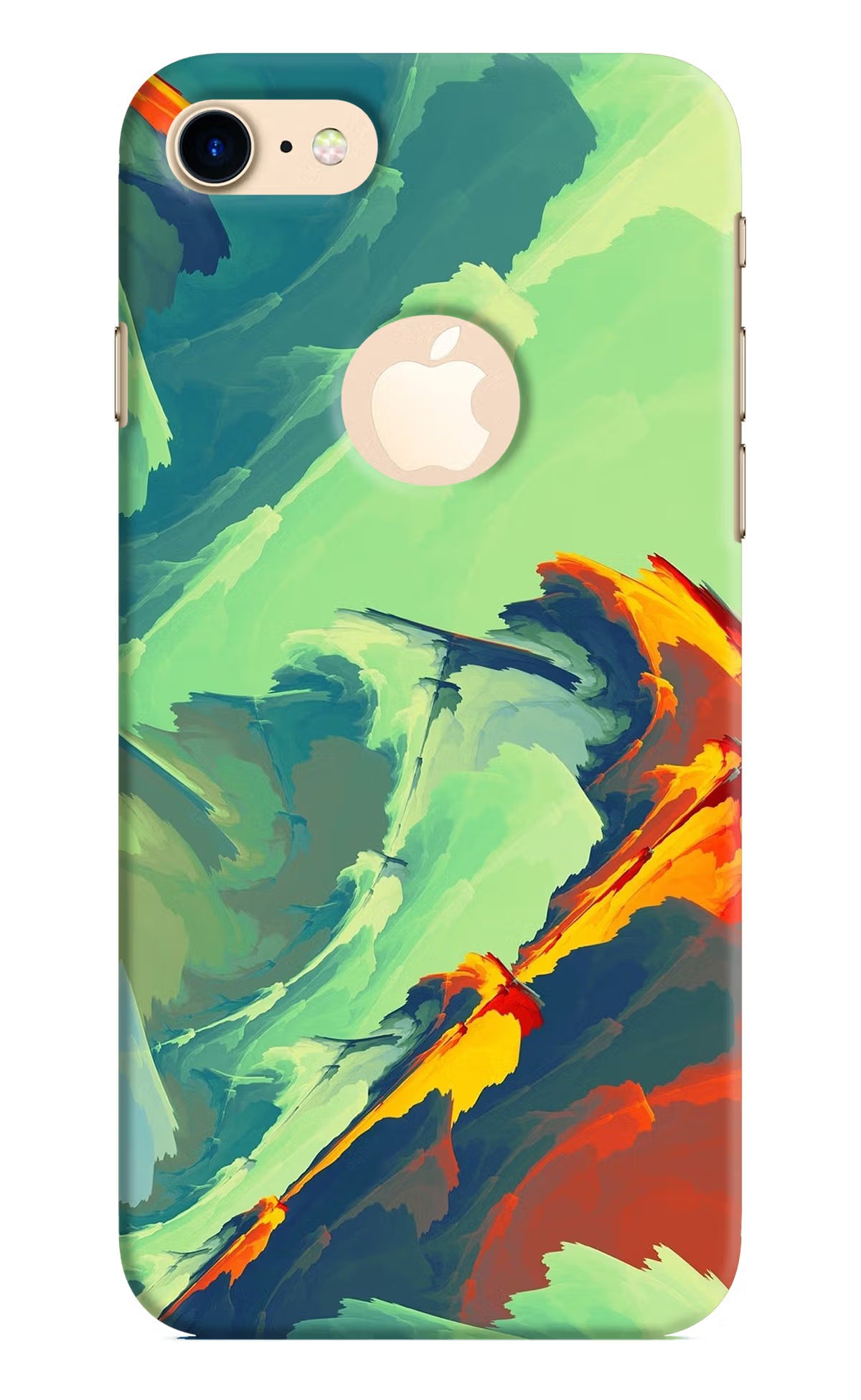 Paint Art iPhone 8 Logocut Back Cover - Paint Art iPhone 8 Logocut Hard Case Back Cover by Casekaro Paint Art iPhone 8 Logocut Hard Case Back Cover by Casekaro