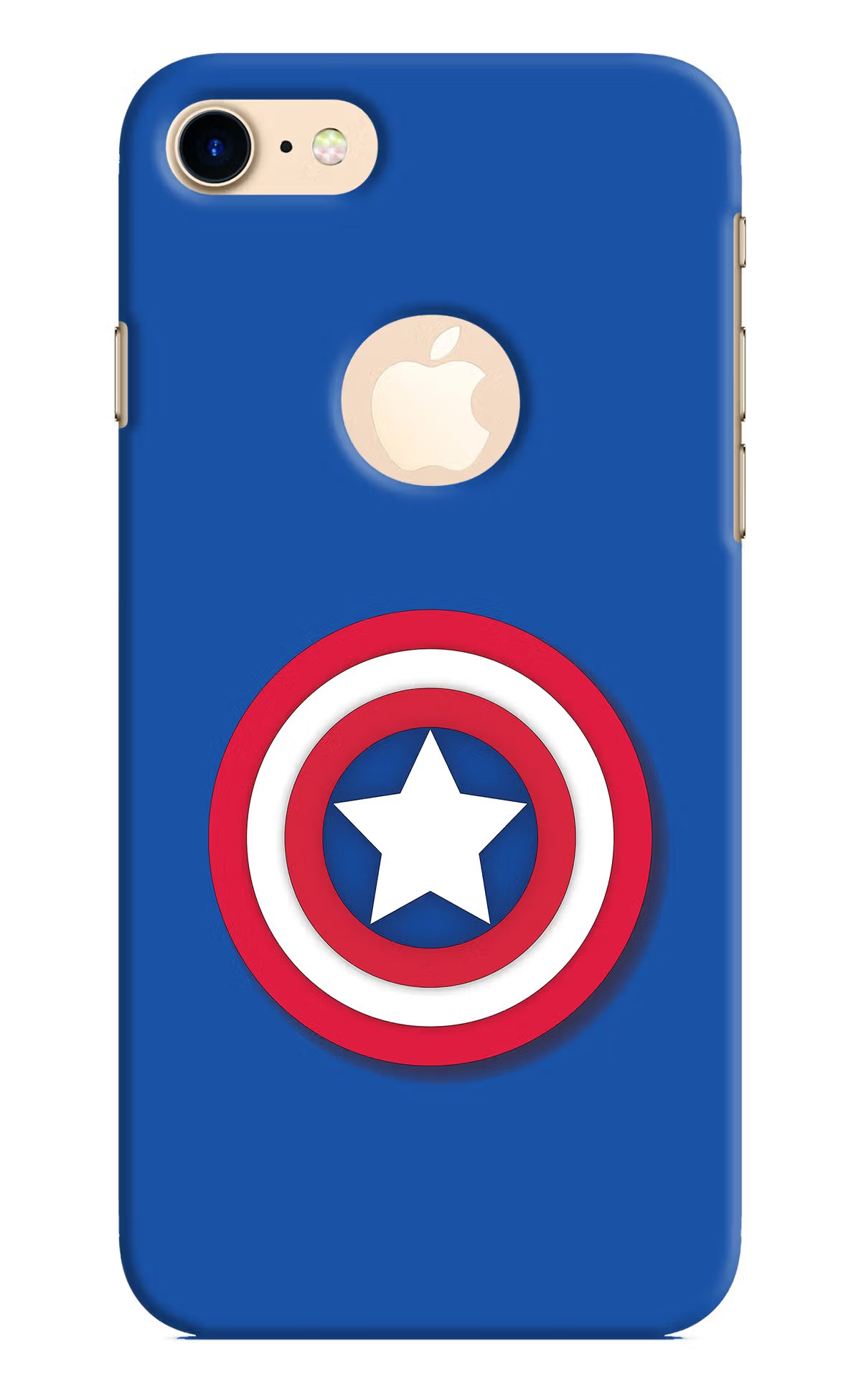 Shield iPhone 8 Logocut Back Cover - Shield iPhone 8 Logocut Hard Case Back Cover by Casekaro Shield iPhone 8 Logocut Hard Case Back Cover by Casekaro