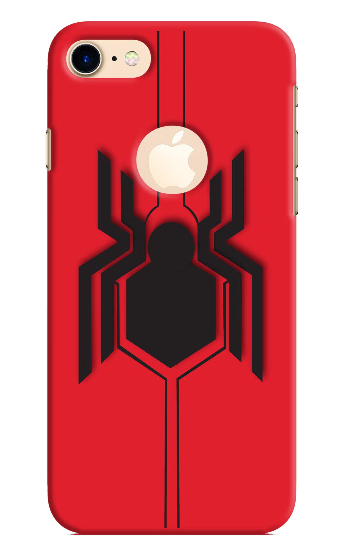 Spider iPhone 8 Logocut Back Cover - Spider iPhone 8 Logocut Hard Case Back Cover by Casekaro Spider iPhone 8 Logocut Hard Case Back Cover by Casekaro