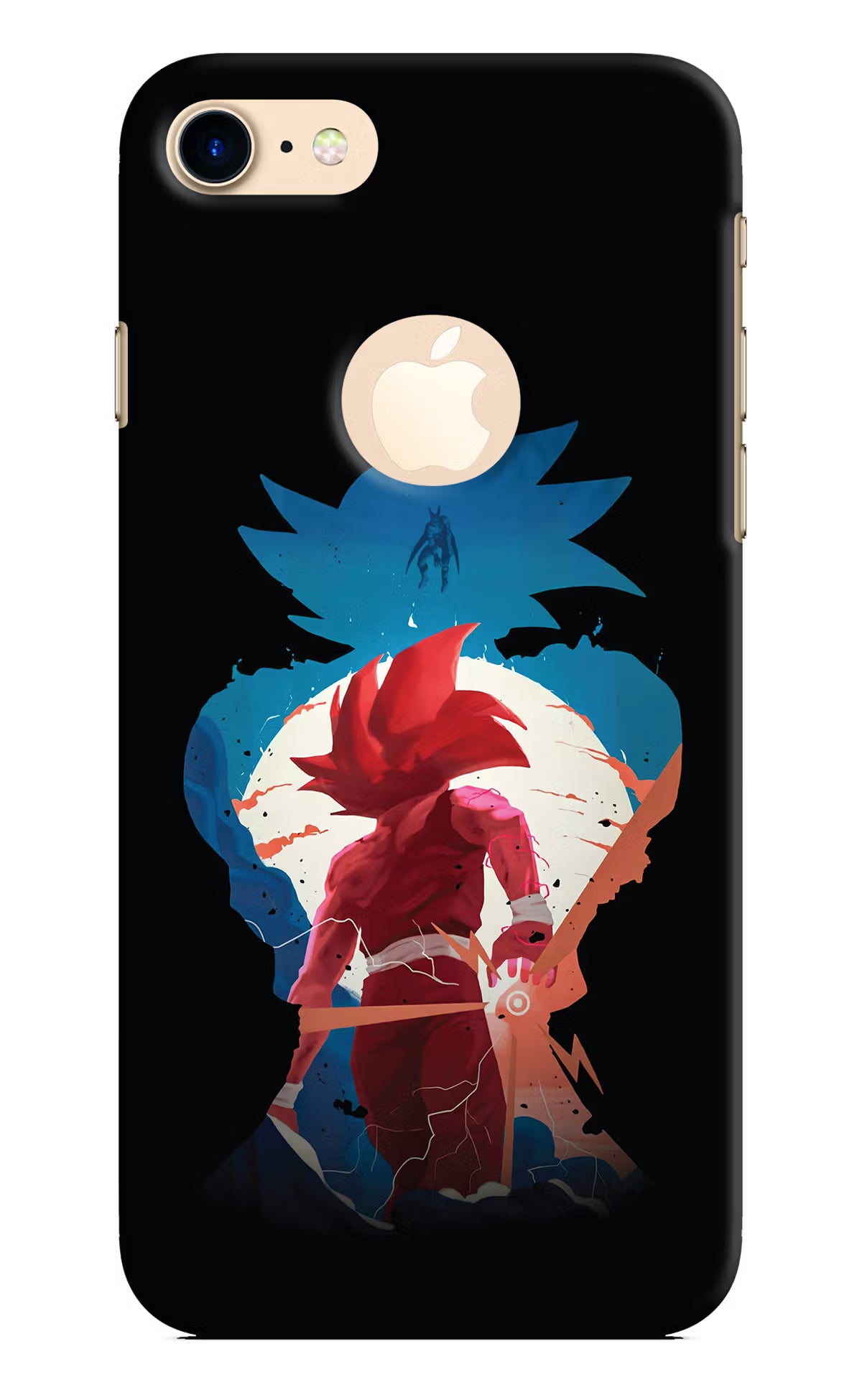Goku iPhone 8 Logocut Back Cover - Goku iPhone 8 Logocut Hard Case Back Cover by Casekaro Goku iPhone 8 Logocut Hard Case Back Cover by Casekaro