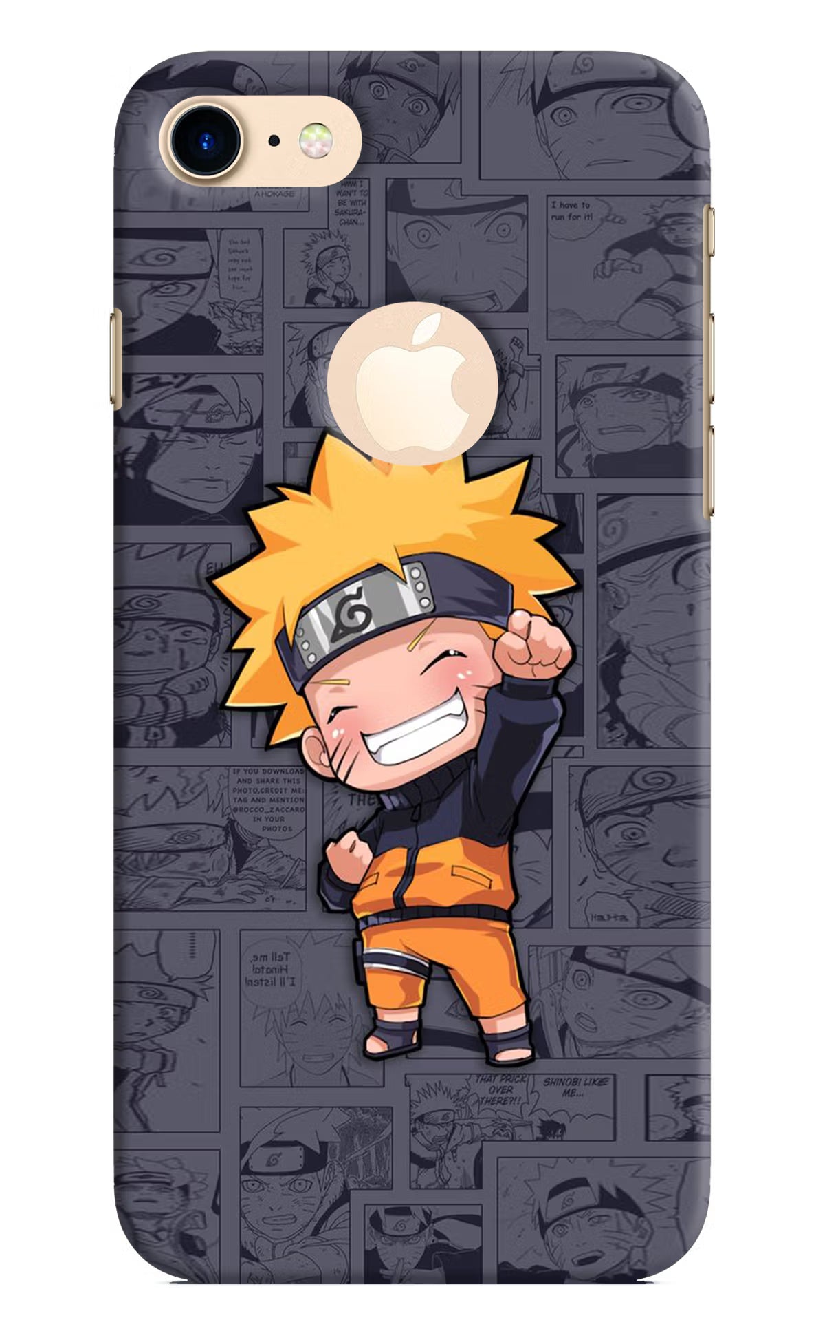 Chota Naruto iPhone 8 Logocut Back Cover - Chota Naruto iPhone 8 Logocut Hard Case Back Cover by Casekaro Chota Naruto iPhone 8 Logocut Hard Case Back Cover by Casekaro