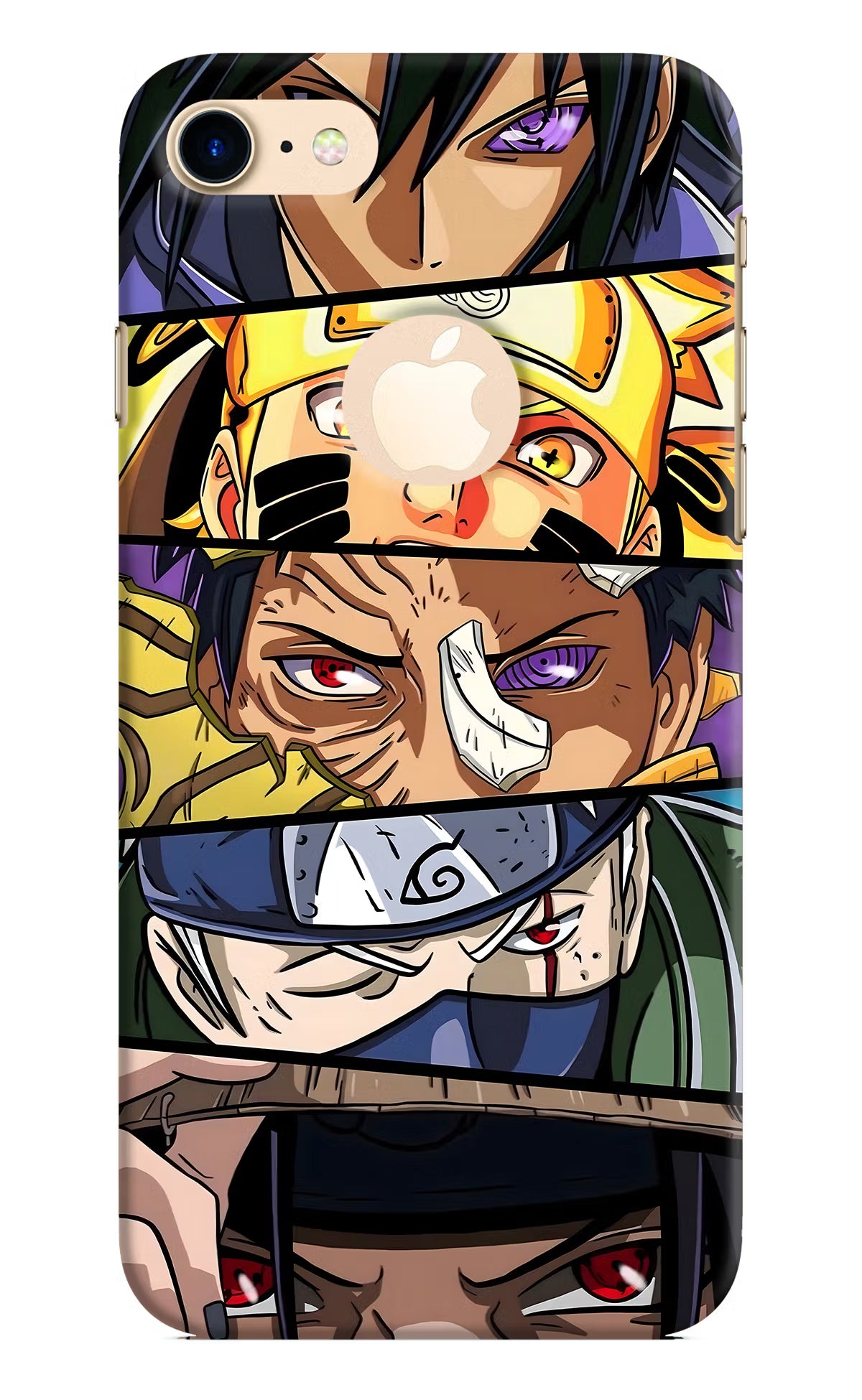 Naruto Character iPhone 8 Logocut Back Cover - Naruto Character iPhone 8 Logocut Hard Case Back Cover by Casekaro Naruto Character iPhone 8 Logocut Hard Case Back Cover by Casekaro