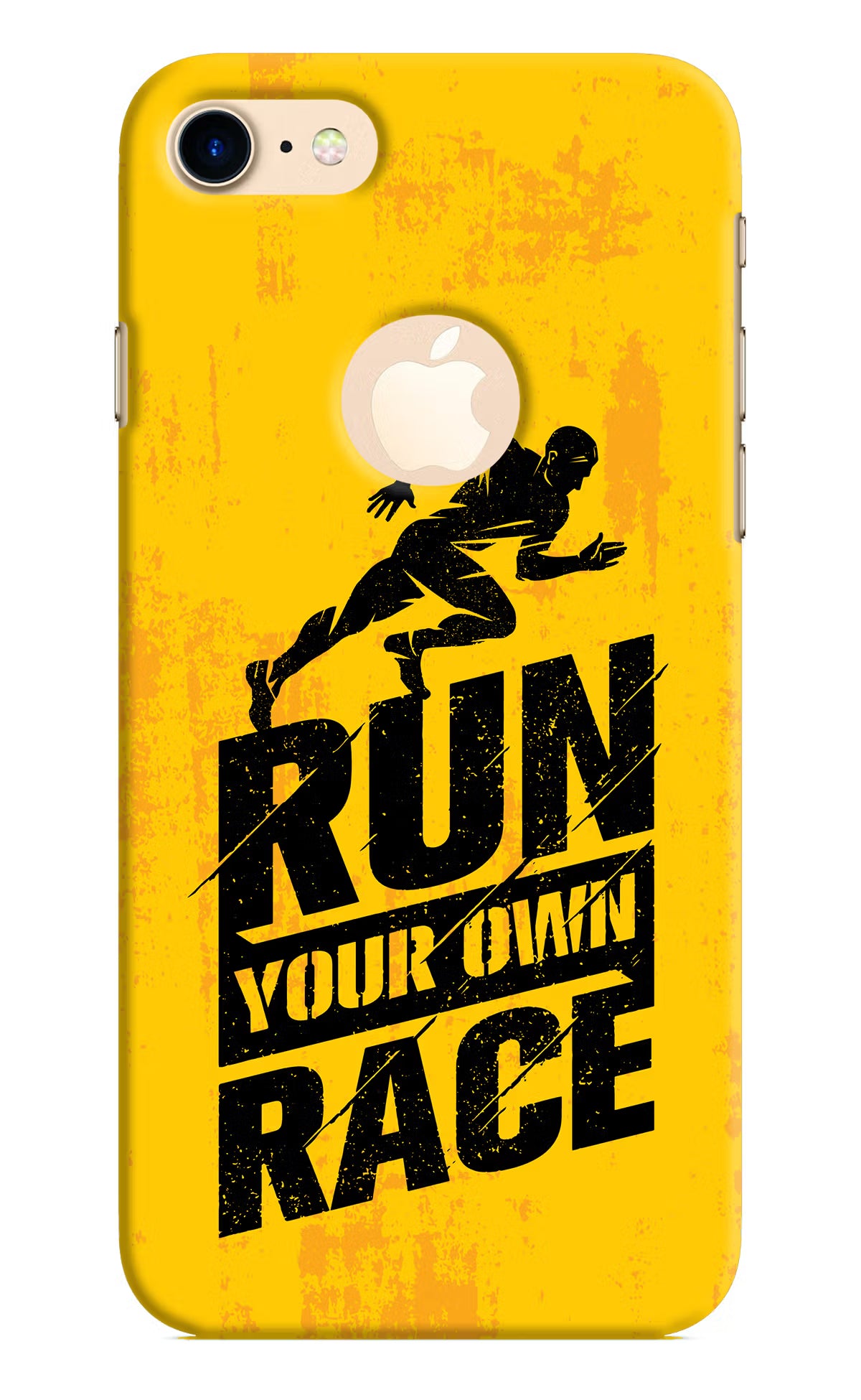 Run Your Own Race iPhone 8 Logocut Back Cover - Run Your Own Race iPhone 8 Logocut Hard Case Back Cover by Casekaro Run Your Own Race iPhone 8 Logocut Hard Case Back Cover by Casekaro