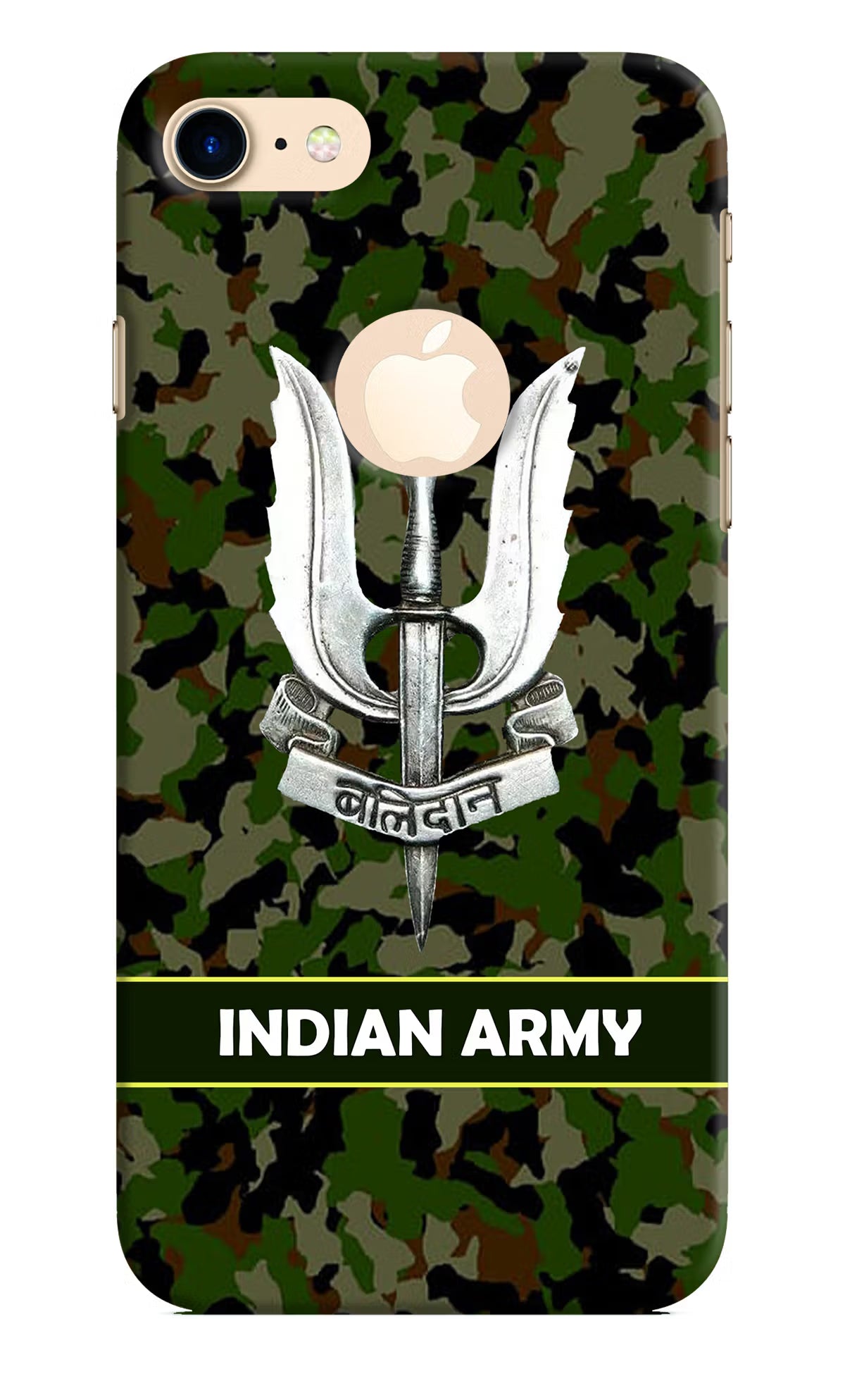 Balidan Indian Logo iPhone 8 Logocut Back Cover - Balidan Indian Logo iPhone 8 Logocut Hard Case Back Cover by Casekaro Balidan Indian Logo iPhone 8 Logocut Hard Case Back Cover by Casekaro