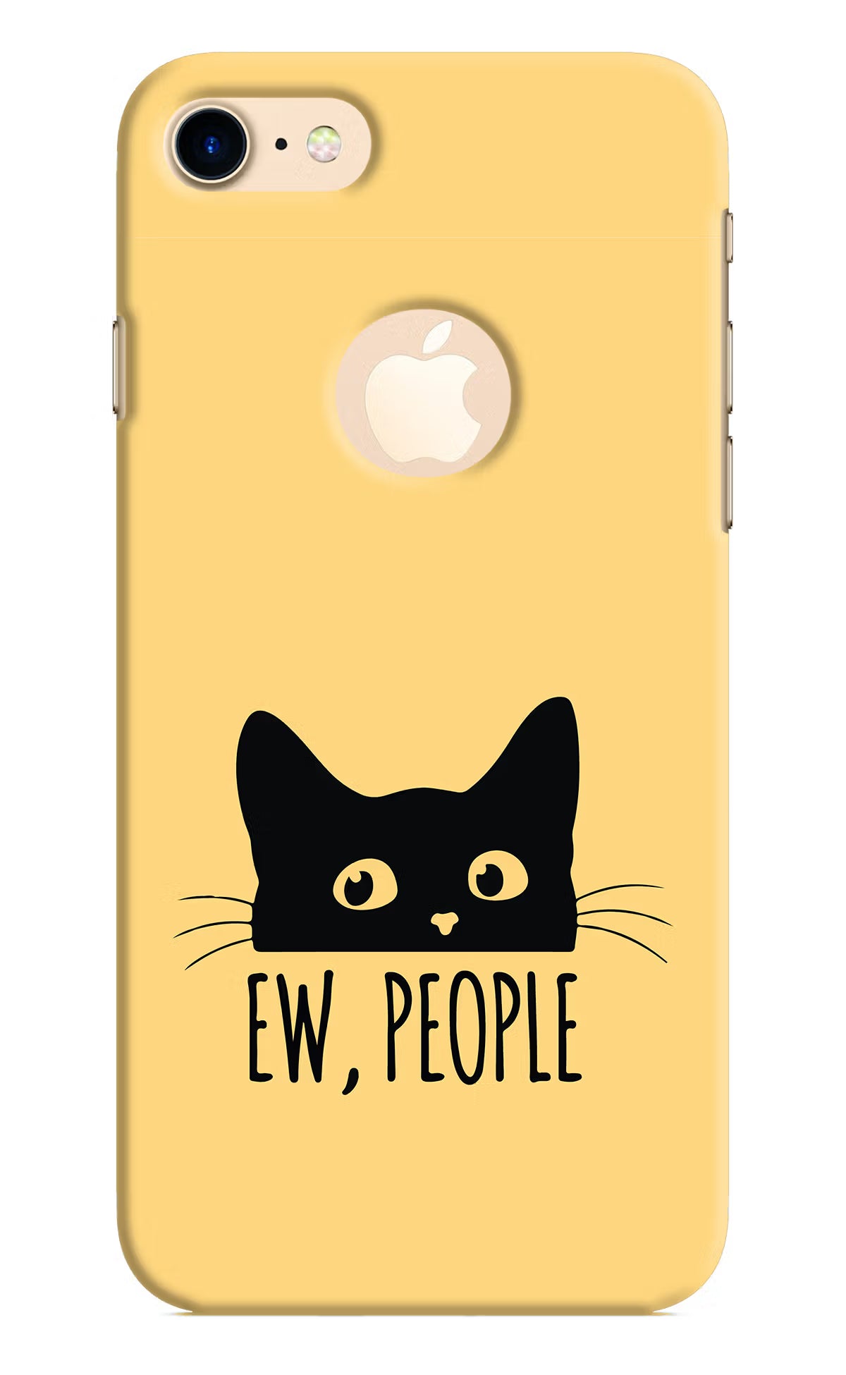 Ew People Catitude iPhone 8 Logocut Back Cover - Ew People Catitude iPhone 8 Logocut Hard Case Back Cover by Casekaro Ew People Catitude iPhone 8 Logocut Hard Case Back Cover by Casekaro