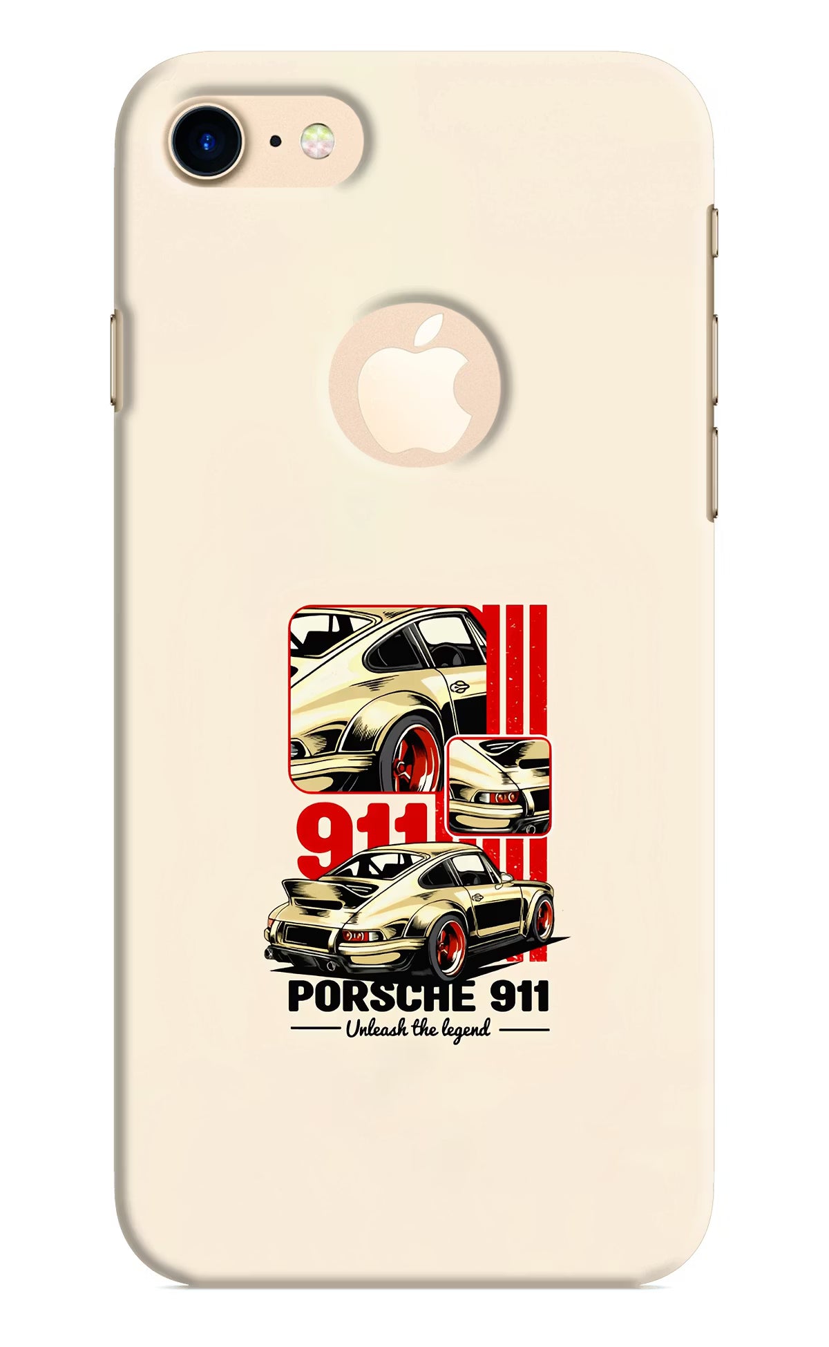Classic Porsche 911 iPhone 8 Logocut Back Cover - Classic Porsche 911 iPhone 8 Logocut Hard Case Back Cover by Casekaro Classic Porsche 911 iPhone 8 Logocut Hard Case Back Cover by Casekaro