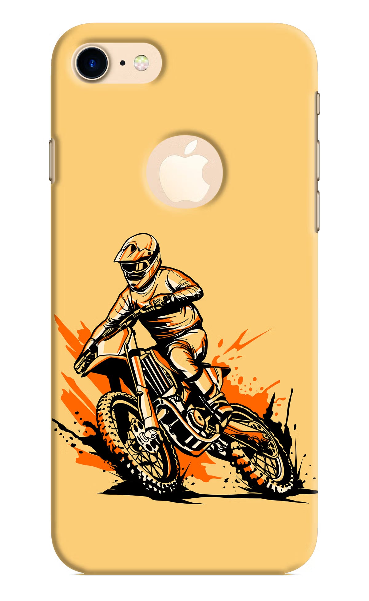 Off-Road Fury iPhone 8 Logocut Back Cover - Off-Road Fury iPhone 8 Logocut Hard Case Back Cover by Casekaro Off-Road Fury iPhone 8 Logocut Hard Case Back Cover by Casekaro