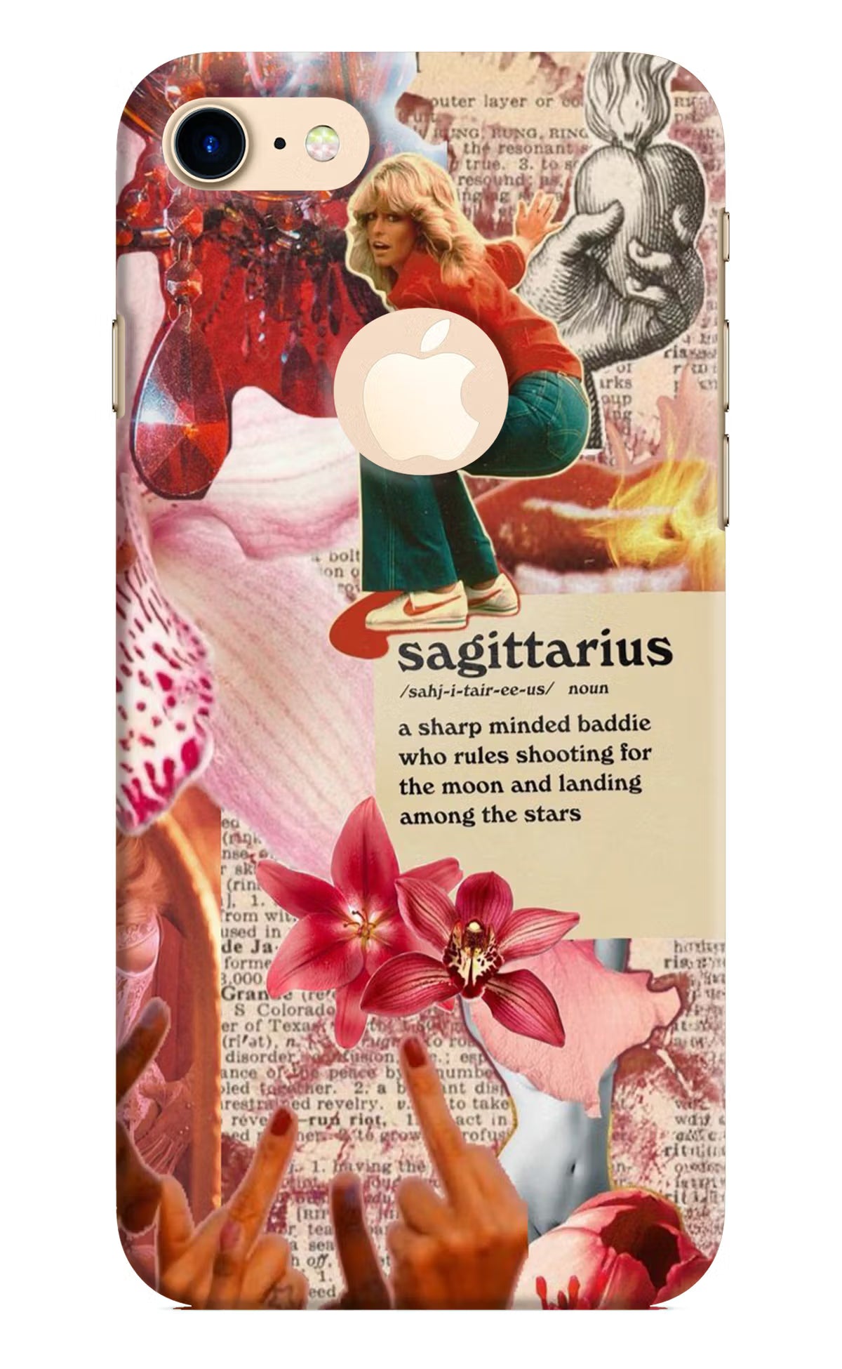 Sagittarius Zodiac iPhone 8 Logocut Back Cover - Sagittarius Zodiac iPhone 8 Logocut Hard Case Back Cover by Casekaro Sagittarius Zodiac iPhone 8 Logocut Hard Case Back Cover by Casekaro