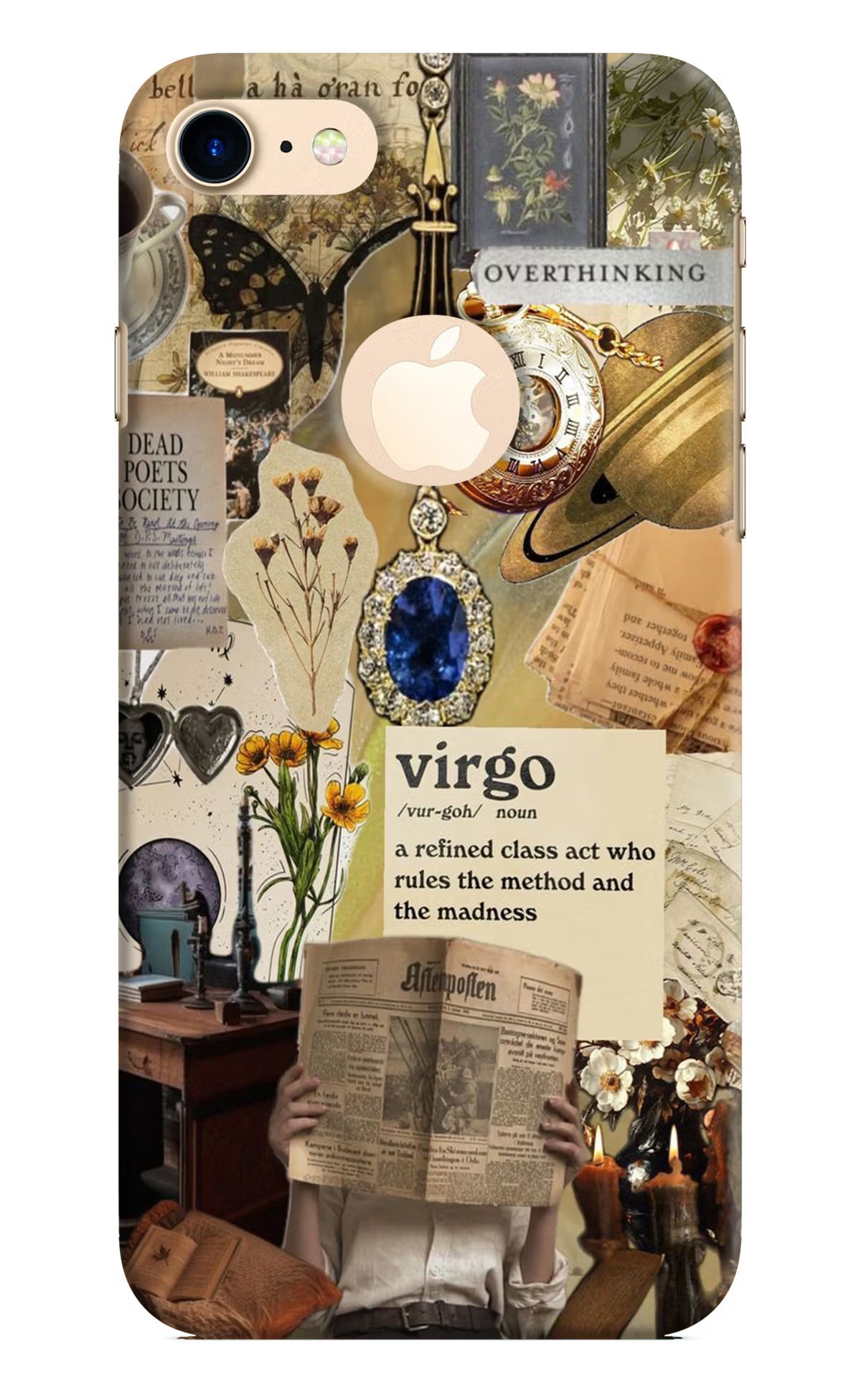 Virgo Zodiac iPhone 8 Logocut Back Cover - Virgo Zodiac iPhone 8 Logocut Hard Case Back Cover by Casekaro Virgo Zodiac iPhone 8 Logocut Hard Case Back Cover by Casekaro