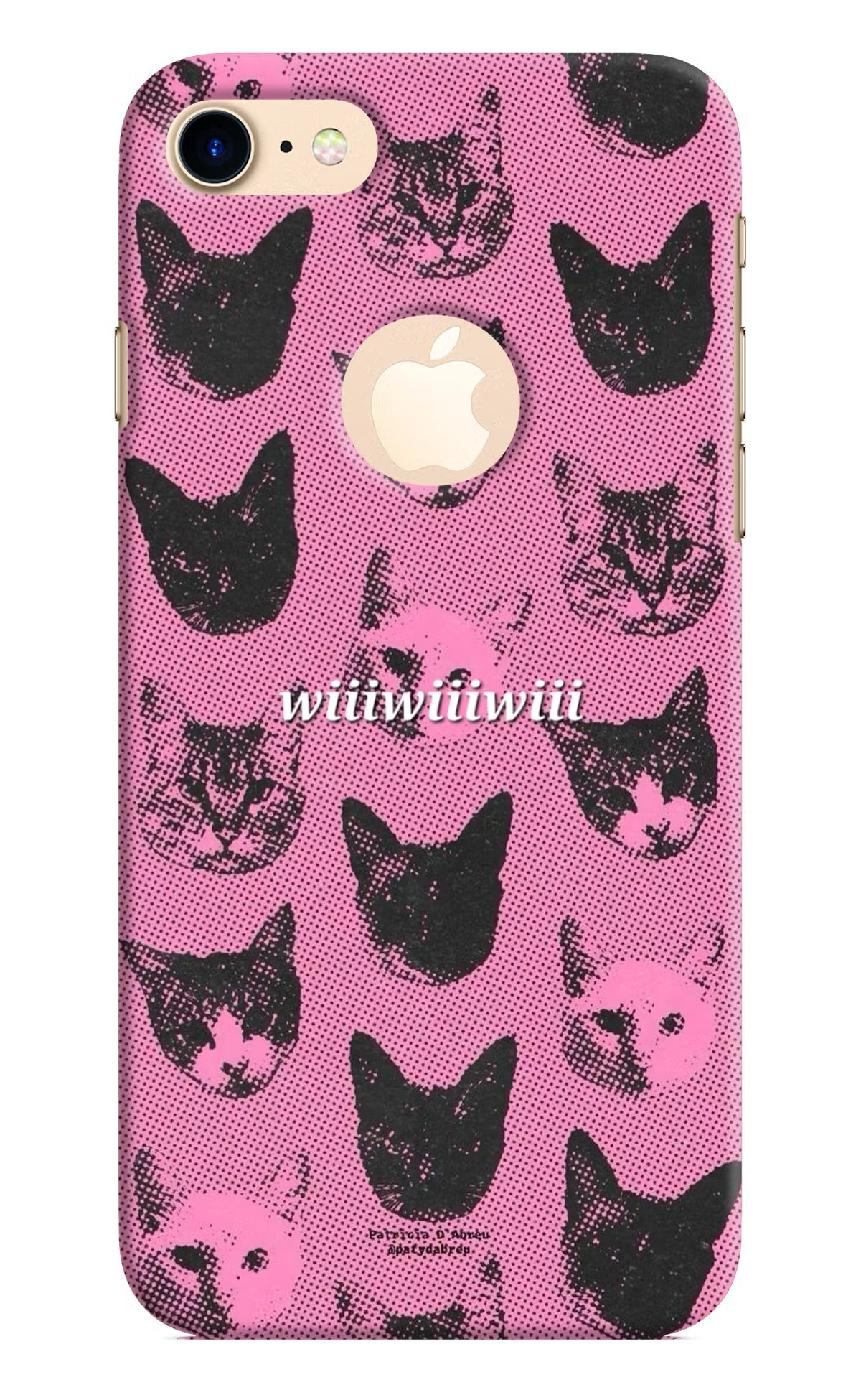 Pink Cats iPhone 8 Logocut Back Cover - Pink Cats iPhone 8 Logocut Back Cover Pink Cats iPhone 8 Logocut Back Cover
