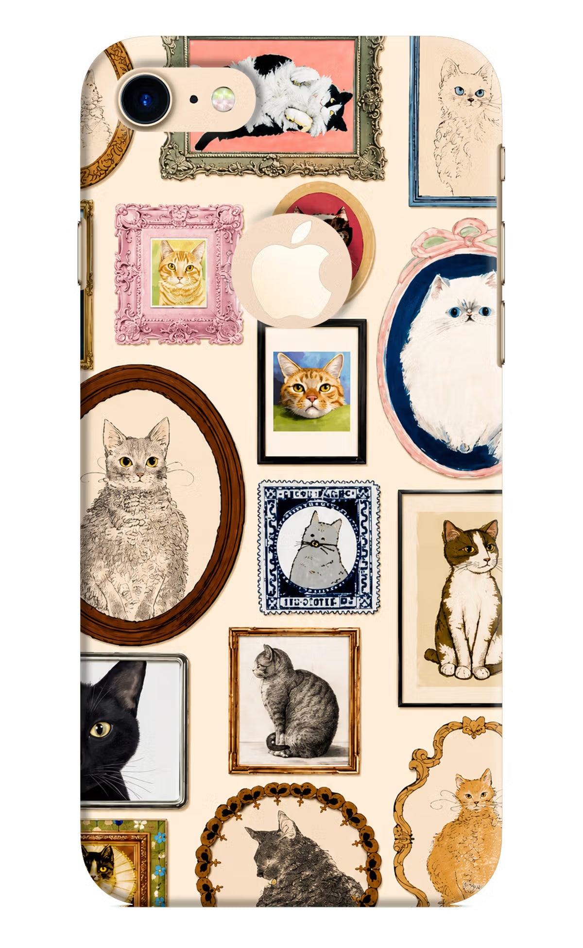 Mirror Cats iPhone 8 Logocut Back Cover - Mirror Cats iPhone 8 Logocut Back Cover Mirror Cats iPhone 8 Logocut Back Cover