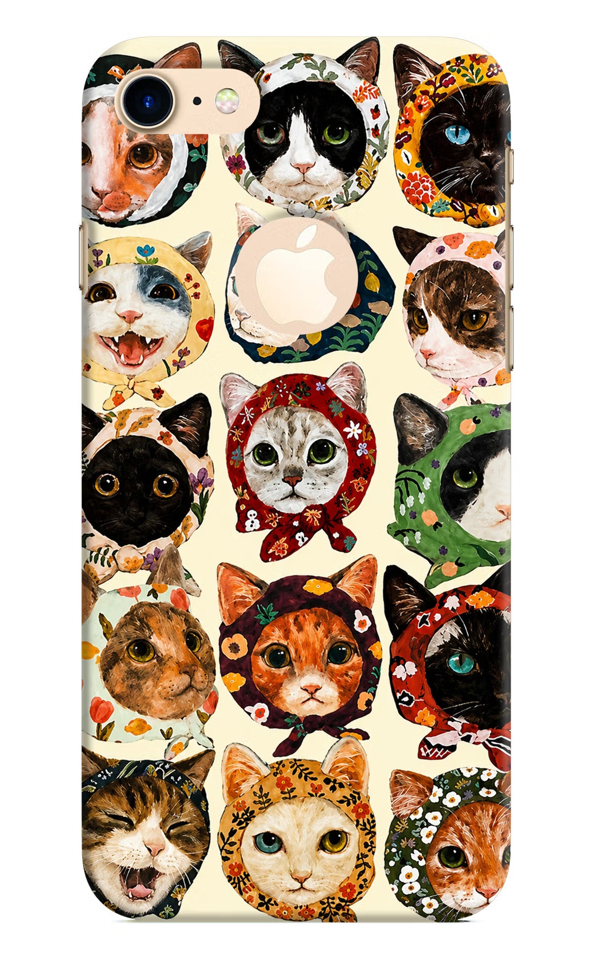 Cool Cat iPhone 8 Logocut Back Cover - Cool Cat iPhone 8 Logocut Back Cover Cool Cat iPhone 8 Logocut Back Cover