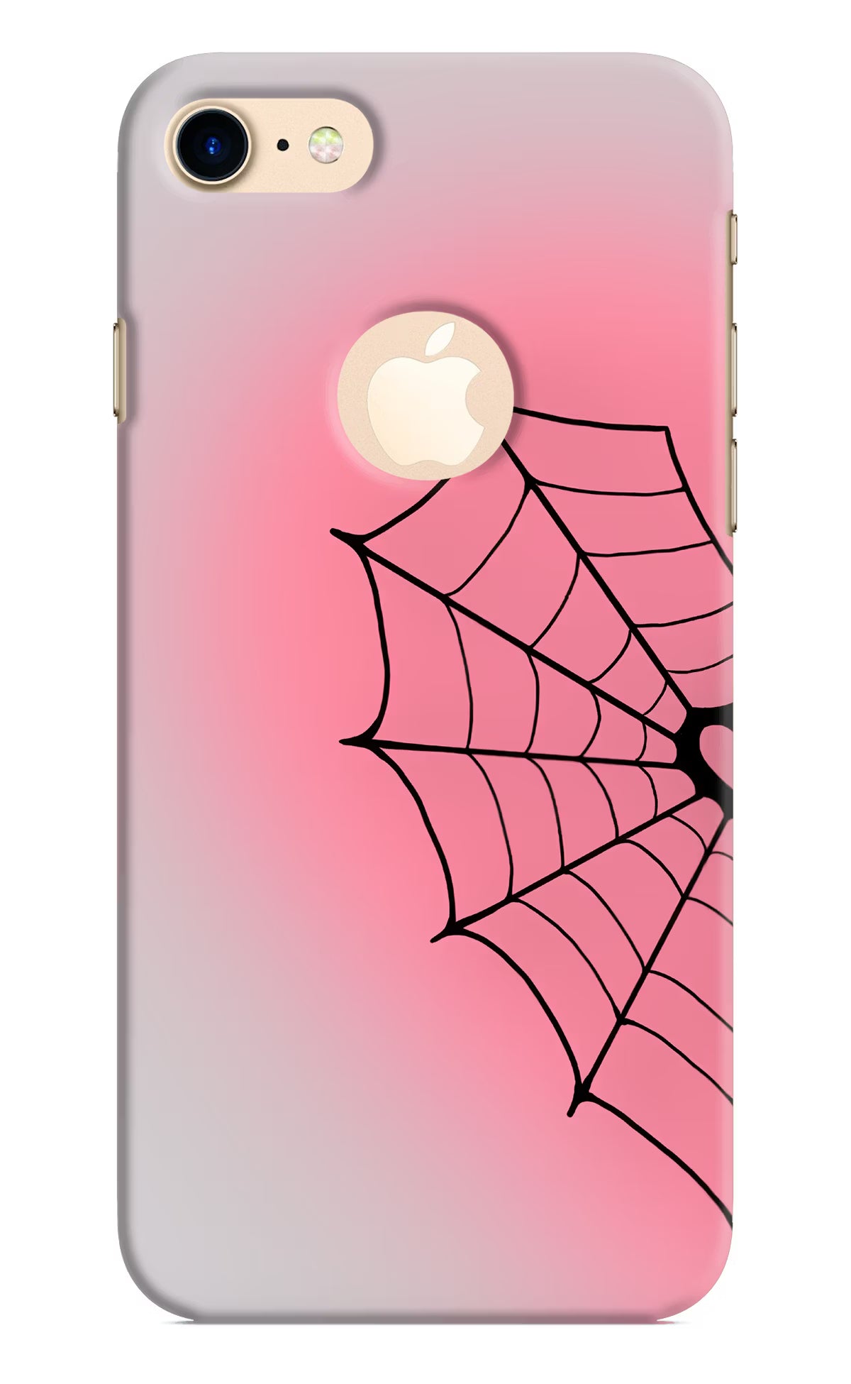 Pink Web iPhone 8 Logocut Back Cover - Pink Web iPhone 8 Logocut Back Cover Pink Web iPhone 8 Logocut Back Cover