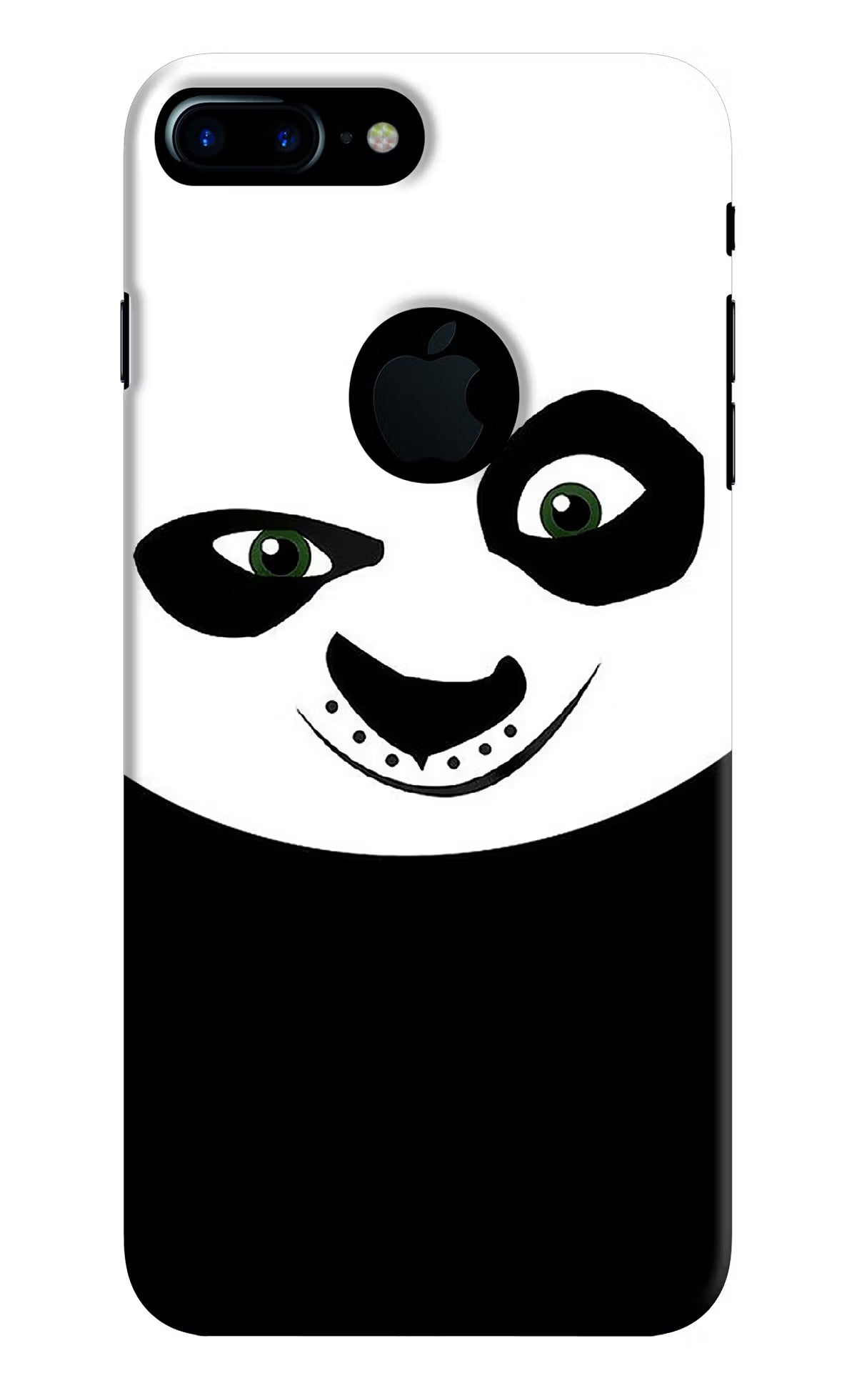 Panda iPhone 7 Plus Logocut Back Cover - Panda iPhone 7 Plus Logocut Hard Case Back Cover by Casekaro Panda iPhone 7 Plus Logocut Hard Case Back Cover by Casekaro