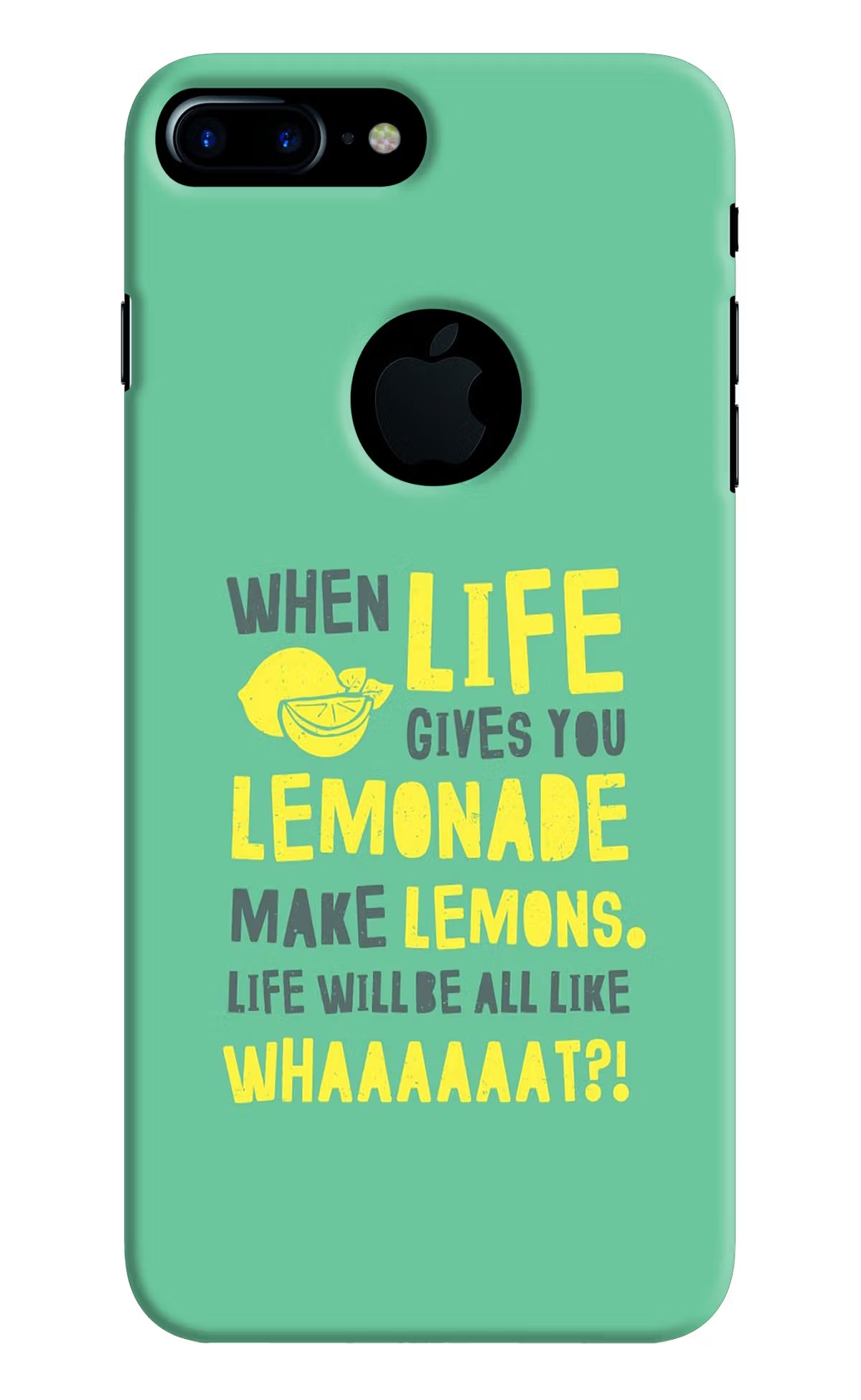 Quote iPhone 7 Plus Logocut Back Cover - Quote iPhone 7 Plus Logocut Hard Case Back Cover by Casekaro Quote iPhone 7 Plus Logocut Hard Case Back Cover by Casekaro