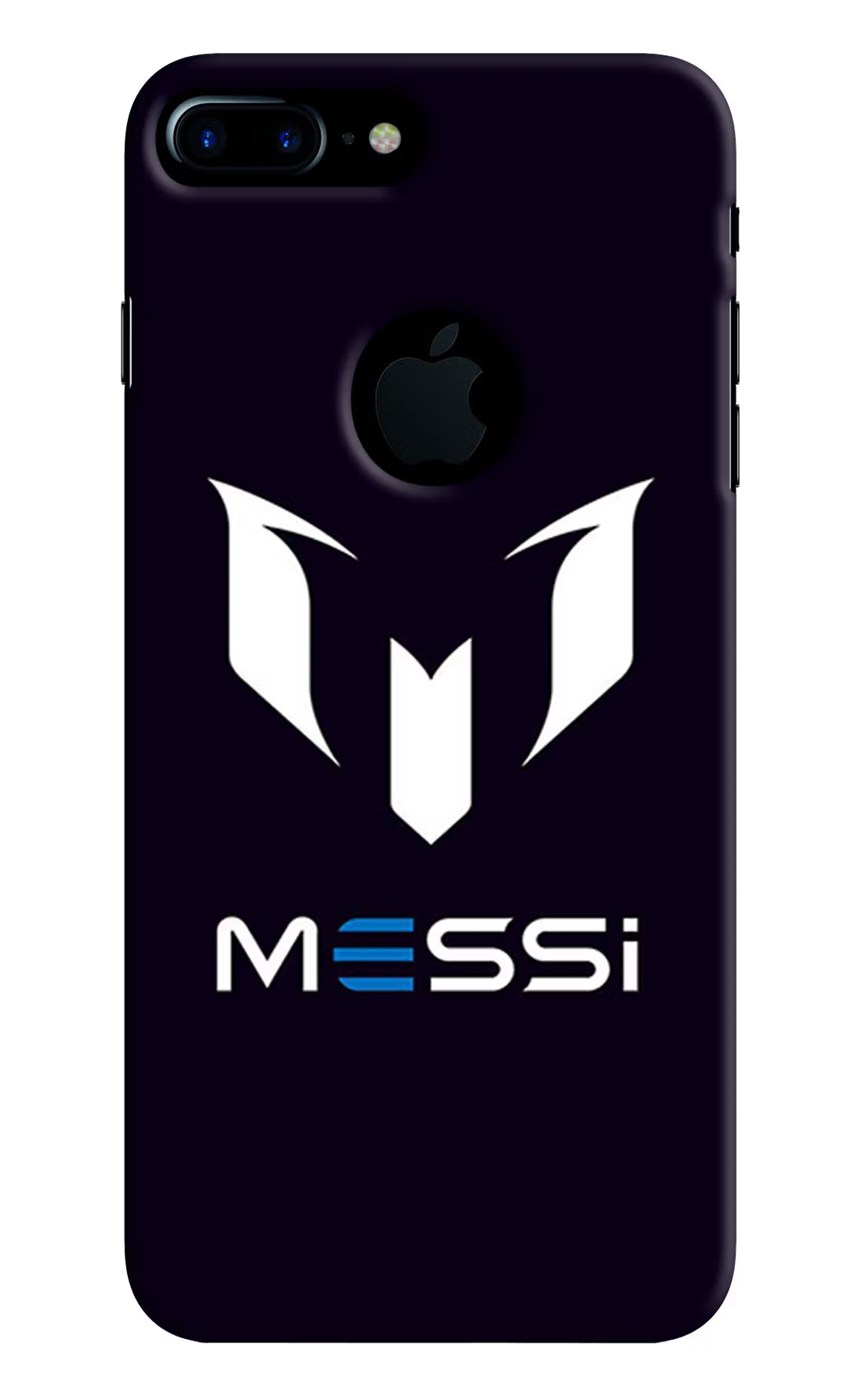 Messi Logo iPhone 7 Plus Logocut Back Cover - Messi Logo iPhone 7 Plus Logocut Hard Case Back Cover by Casekaro Messi Logo iPhone 7 Plus Logocut Hard Case Back Cover by Casekaro