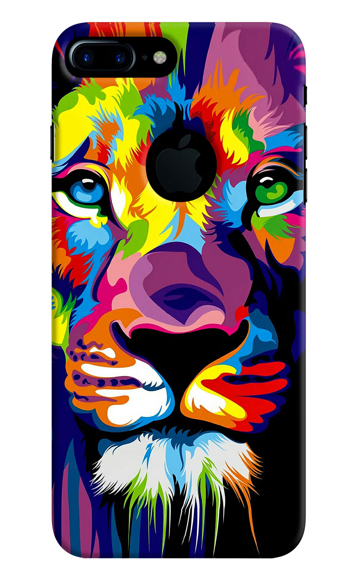 Lion iPhone 7 Plus Logocut Back Cover - Lion iPhone 7 Plus Logocut Hard Case Back Cover by Casekaro Lion iPhone 7 Plus Logocut Hard Case Back Cover by Casekaro