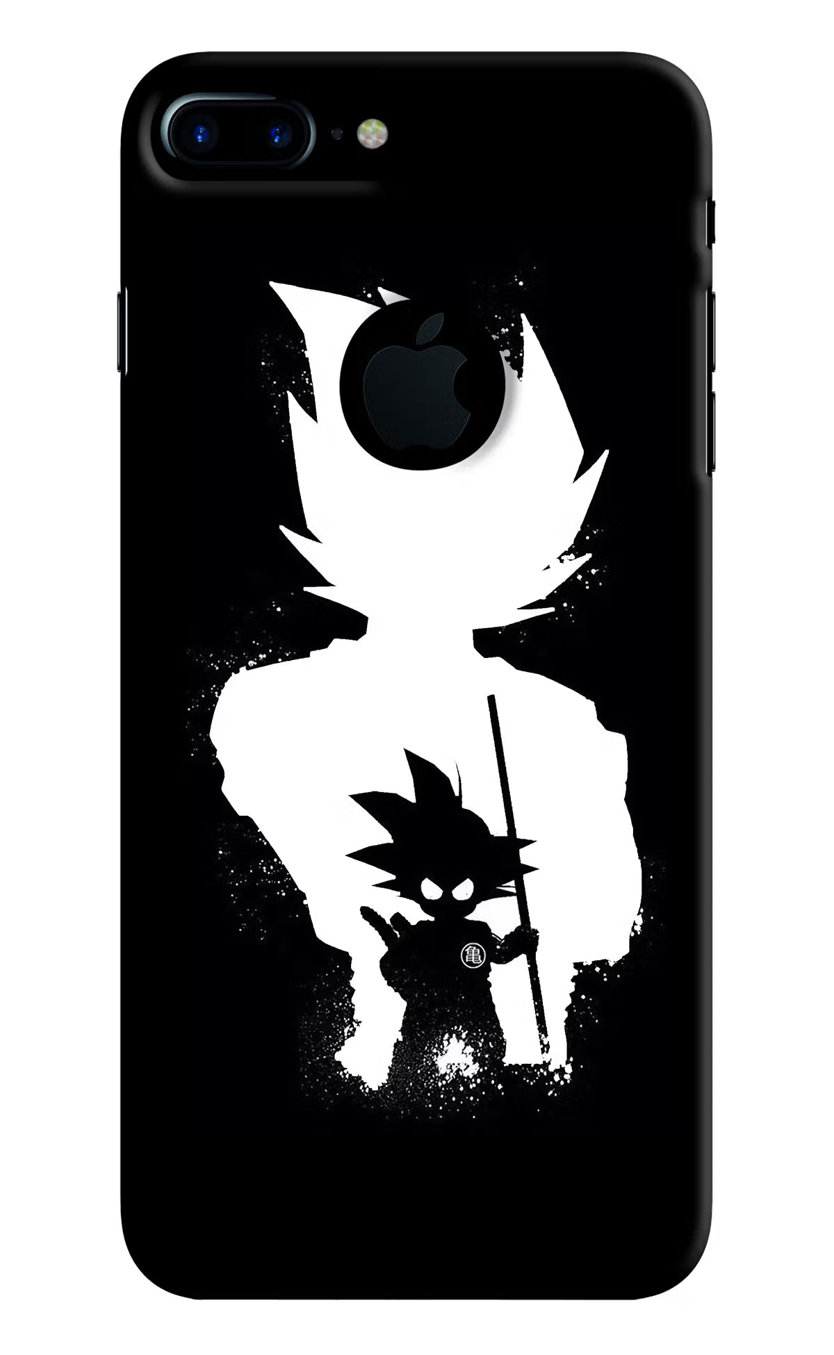 Goku Shadow iPhone 7 Plus Logocut Back Cover - Goku Shadow iPhone 7 Plus Logocut Hard Case Back Cover by Casekaro Goku Shadow iPhone 7 Plus Logocut Hard Case Back Cover by Casekaro