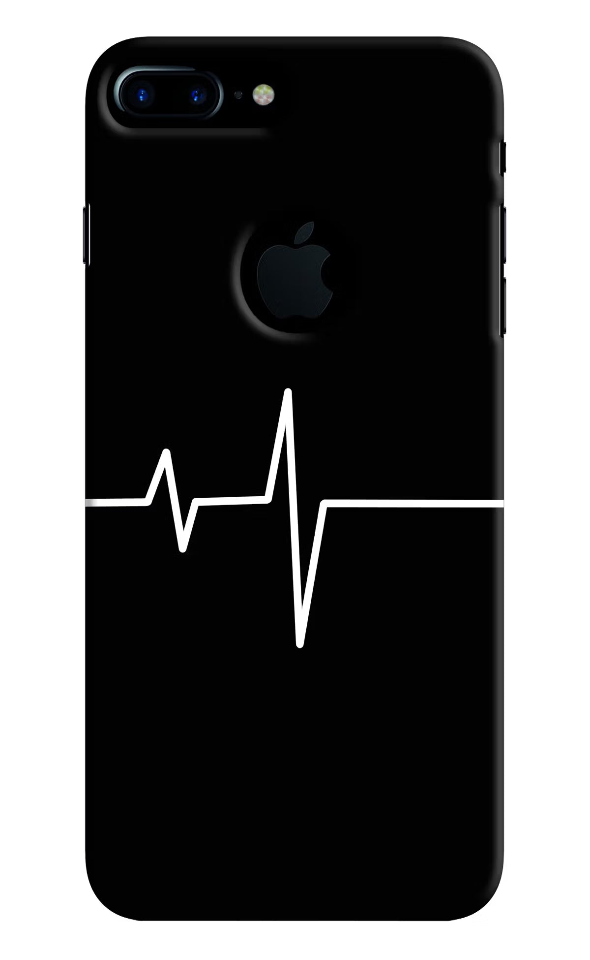Heart Beats iPhone 7 Plus Logocut Back Cover - Heart Beats iPhone 7 Plus Logocut Hard Case Back Cover by Casekaro Heart Beats iPhone 7 Plus Logocut Hard Case Back Cover by Casekaro