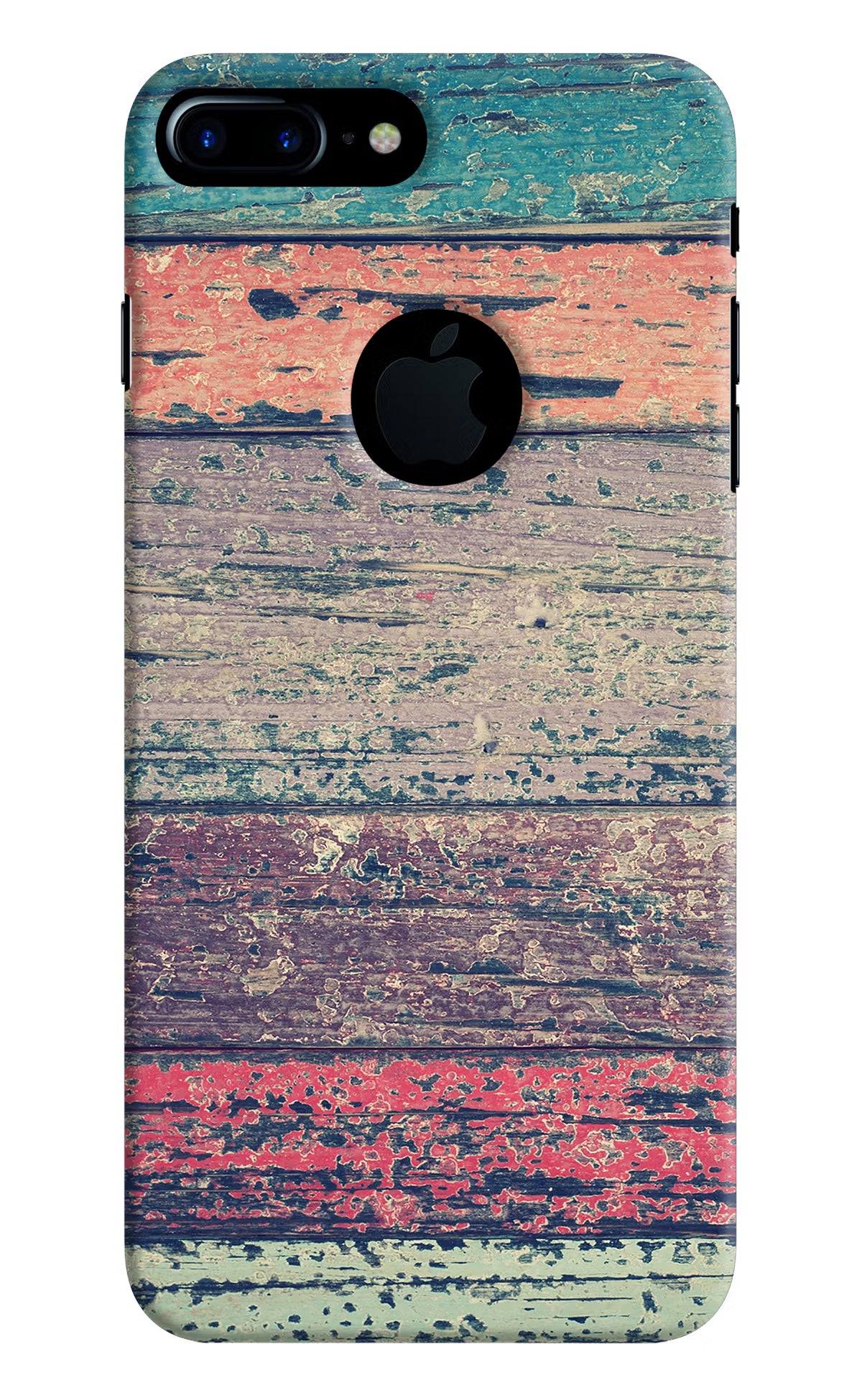 Colourful Wall iPhone 7 Plus Logocut Back Cover - Colourful Wall iPhone 7 Plus Logocut Hard Case Back Cover by Casekaro Colourful Wall iPhone 7 Plus Logocut Hard Case Back Cover by Casekaro