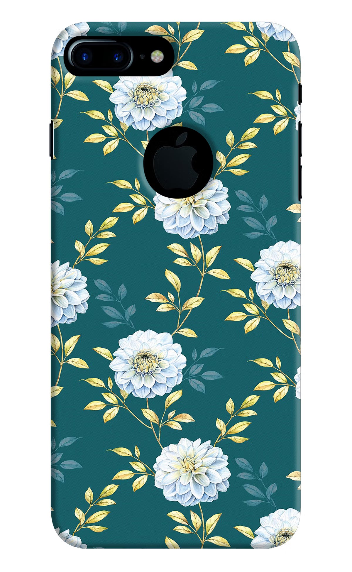Flowers iPhone 7 Plus Logocut Back Cover - Flowers iPhone 7 Plus Logocut Hard Case Back Cover by Casekaro Flowers iPhone 7 Plus Logocut Hard Case Back Cover by Casekaro
