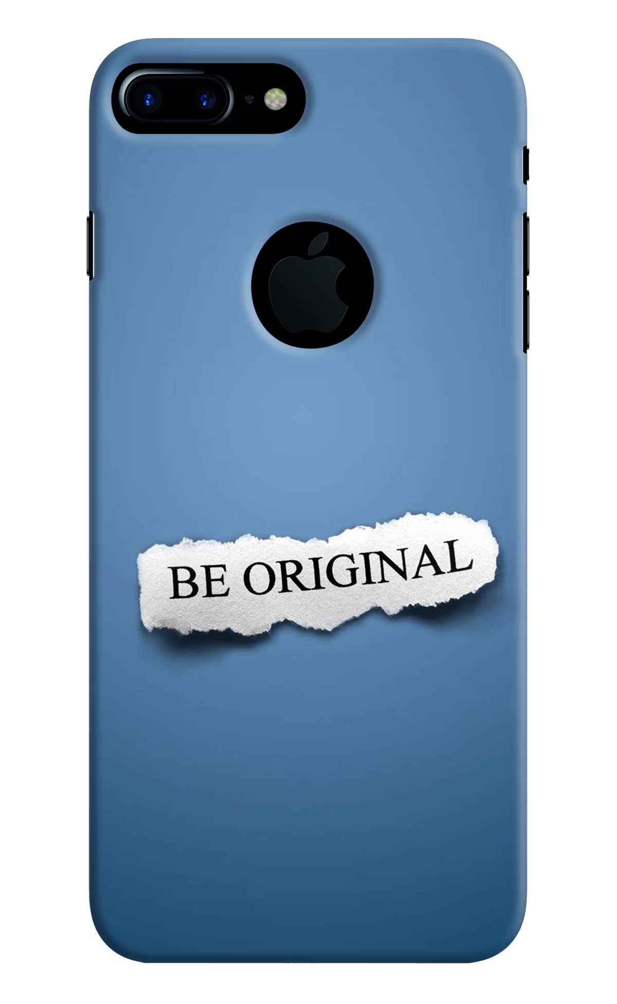 Be Original iPhone 7 Plus Logocut Back Cover - Be Original iPhone 7 Plus Logocut Hard Case Back Cover by Casekaro Be Original iPhone 7 Plus Logocut Hard Case Back Cover by Casekaro
