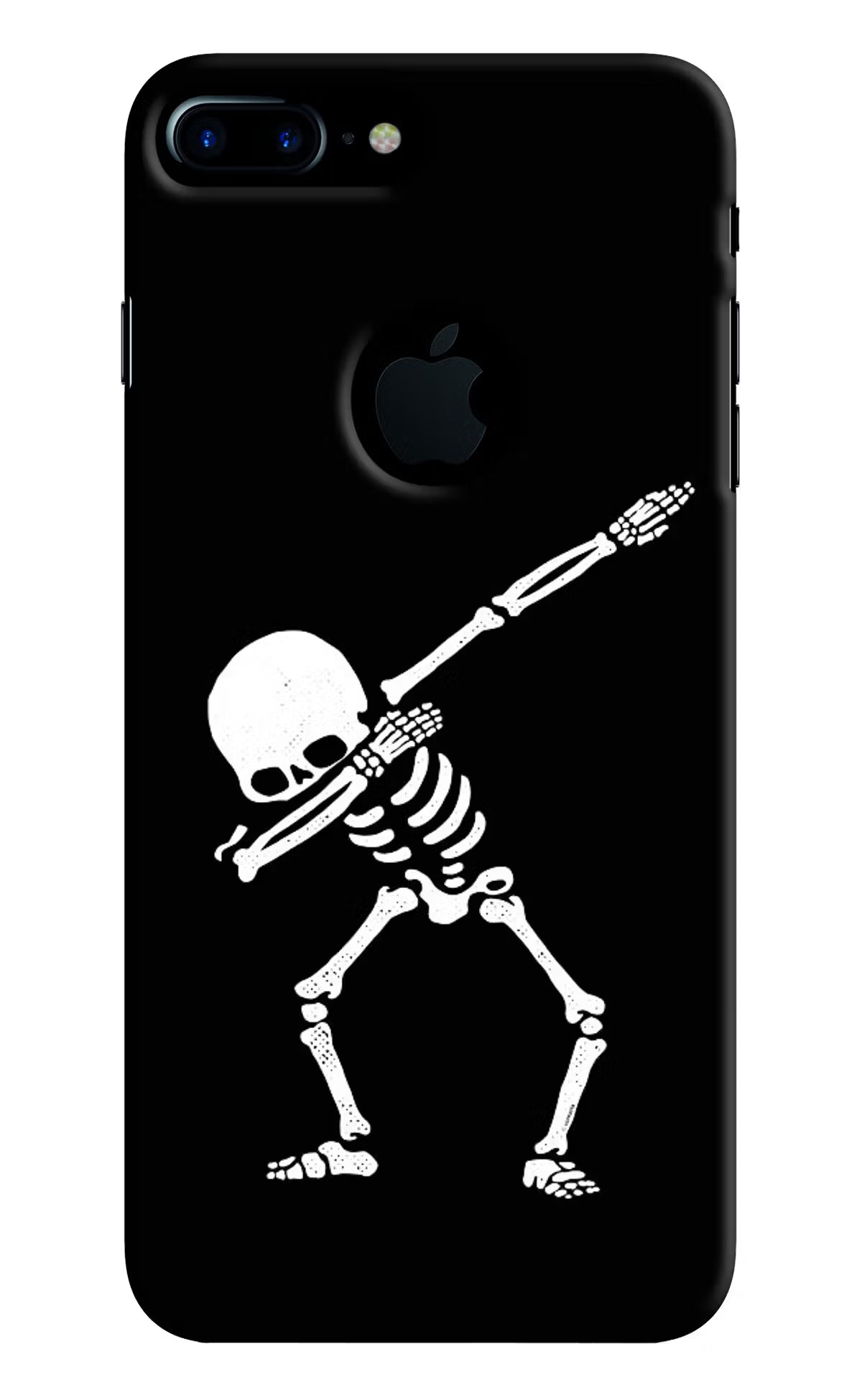 Dabbing Skeleton Art iPhone 7 Plus Logocut Back Cover - Dabbing Skeleton Art iPhone 7 Plus Logocut Hard Case Back Cover by Casekaro Dabbing Skeleton Art iPhone 7 Plus Logocut Hard Case Back Cover by Casekaro