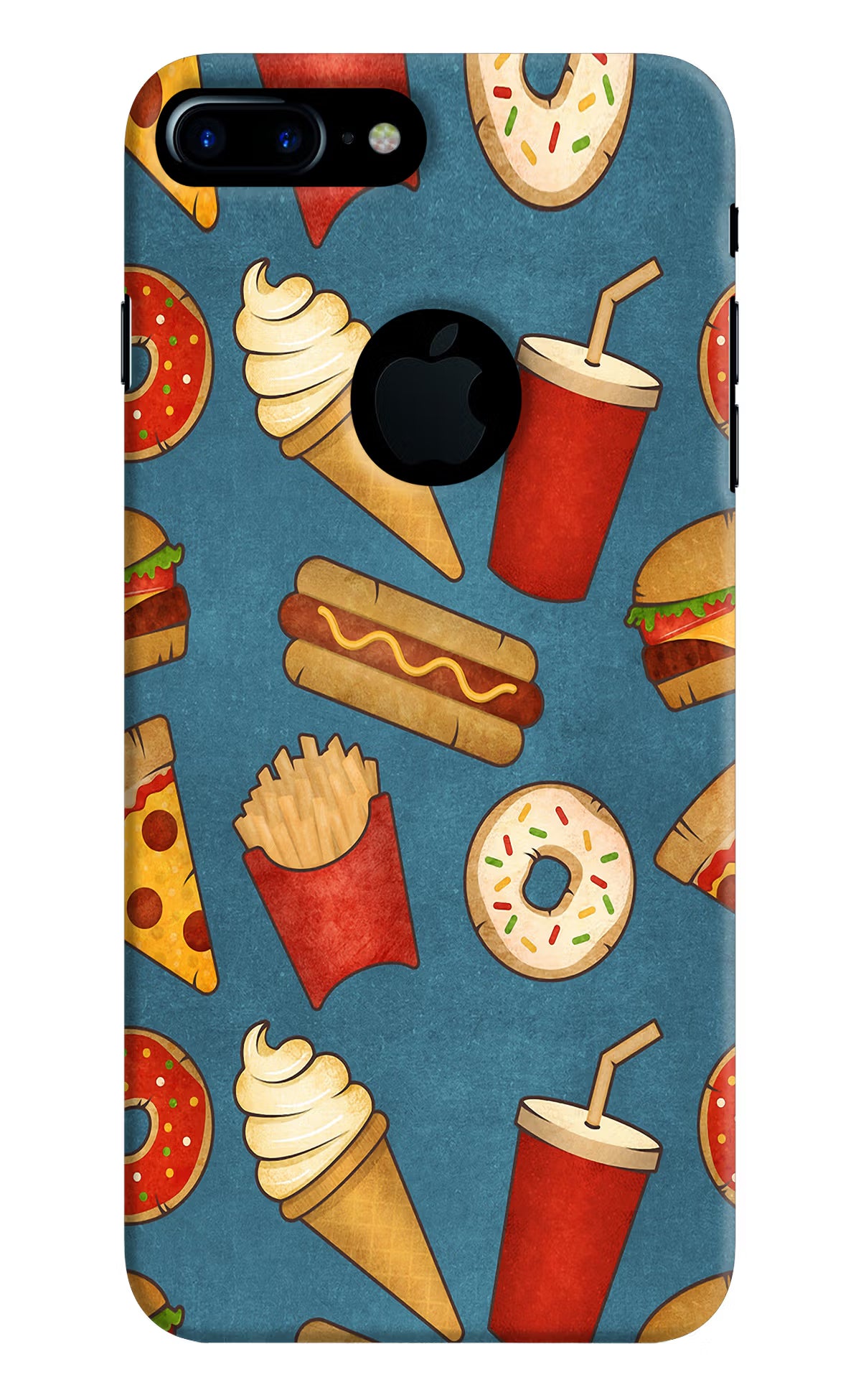 Foodie iPhone 7 Plus Logocut Back Cover - Foodie iPhone 7 Plus Logocut Hard Case Back Cover by Casekaro Foodie iPhone 7 Plus Logocut Hard Case Back Cover by Casekaro