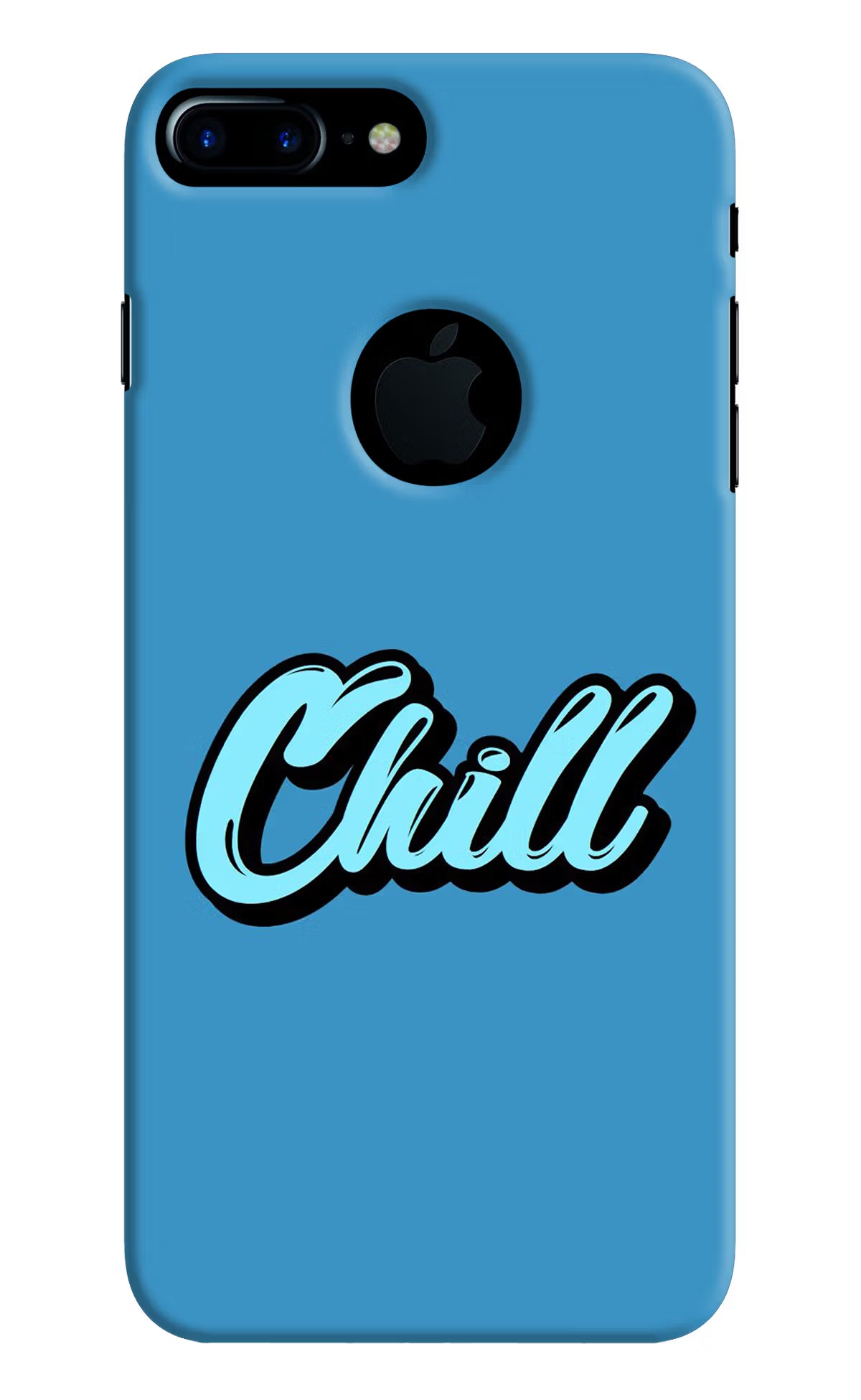 Chill iPhone 7 Plus Logocut Back Cover - Chill iPhone 7 Plus Logocut Hard Case Back Cover by Casekaro Chill iPhone 7 Plus Logocut Hard Case Back Cover by Casekaro
