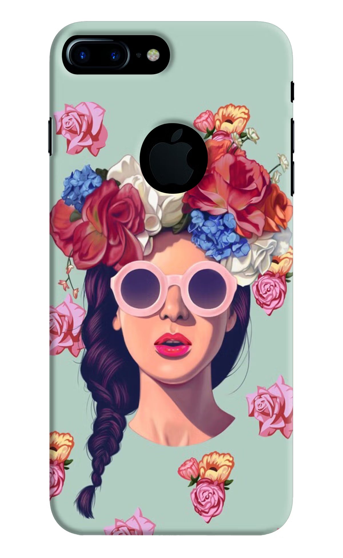 Pretty Girl iPhone 7 Plus Logocut Back Cover - Pretty Girl iPhone 7 Plus Logocut Hard Case Back Cover by Casekaro Pretty Girl iPhone 7 Plus Logocut Hard Case Back Cover by Casekaro