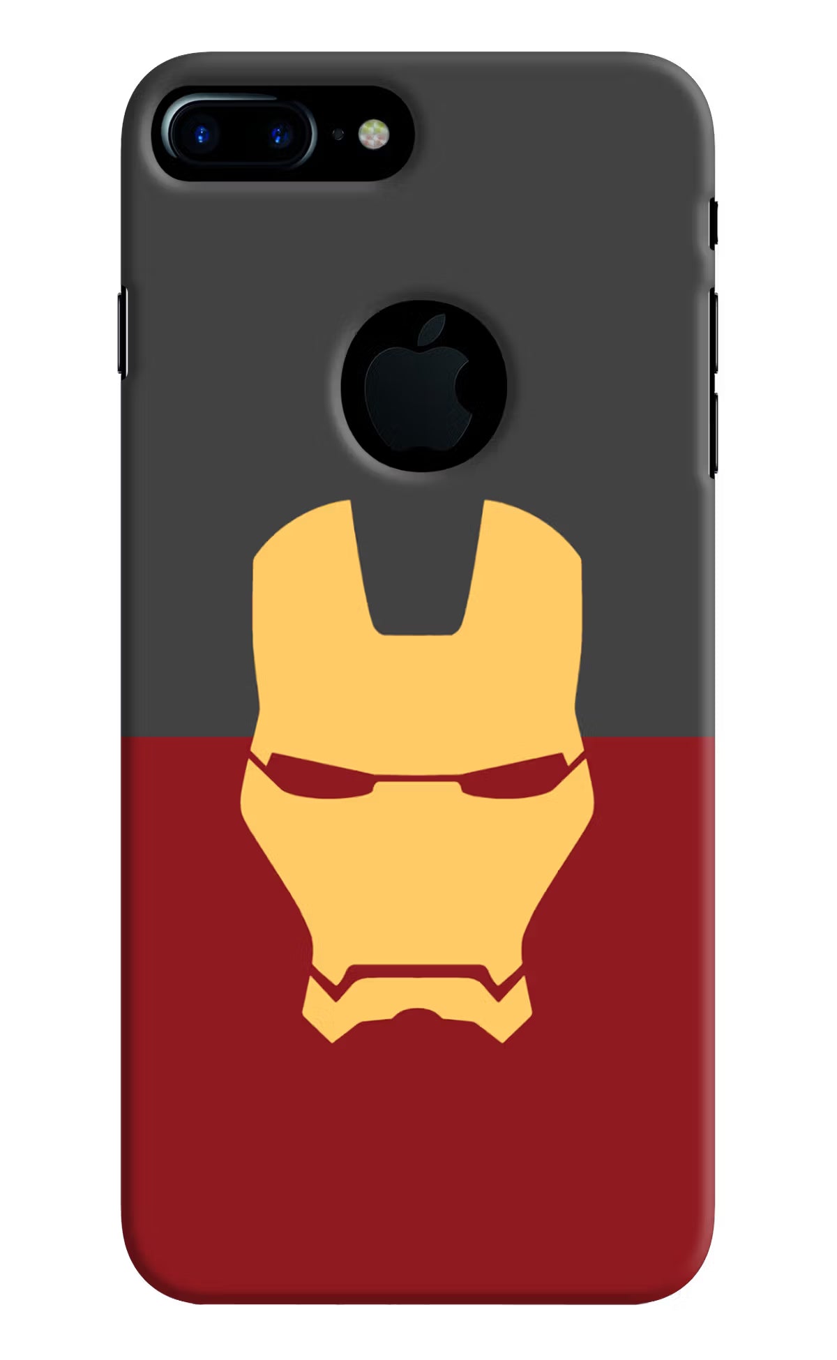 Ironman iPhone 7 Plus Logocut Back Cover - Ironman iPhone 7 Plus Logocut Hard Case Back Cover by Casekaro Ironman iPhone 7 Plus Logocut Hard Case Back Cover by Casekaro