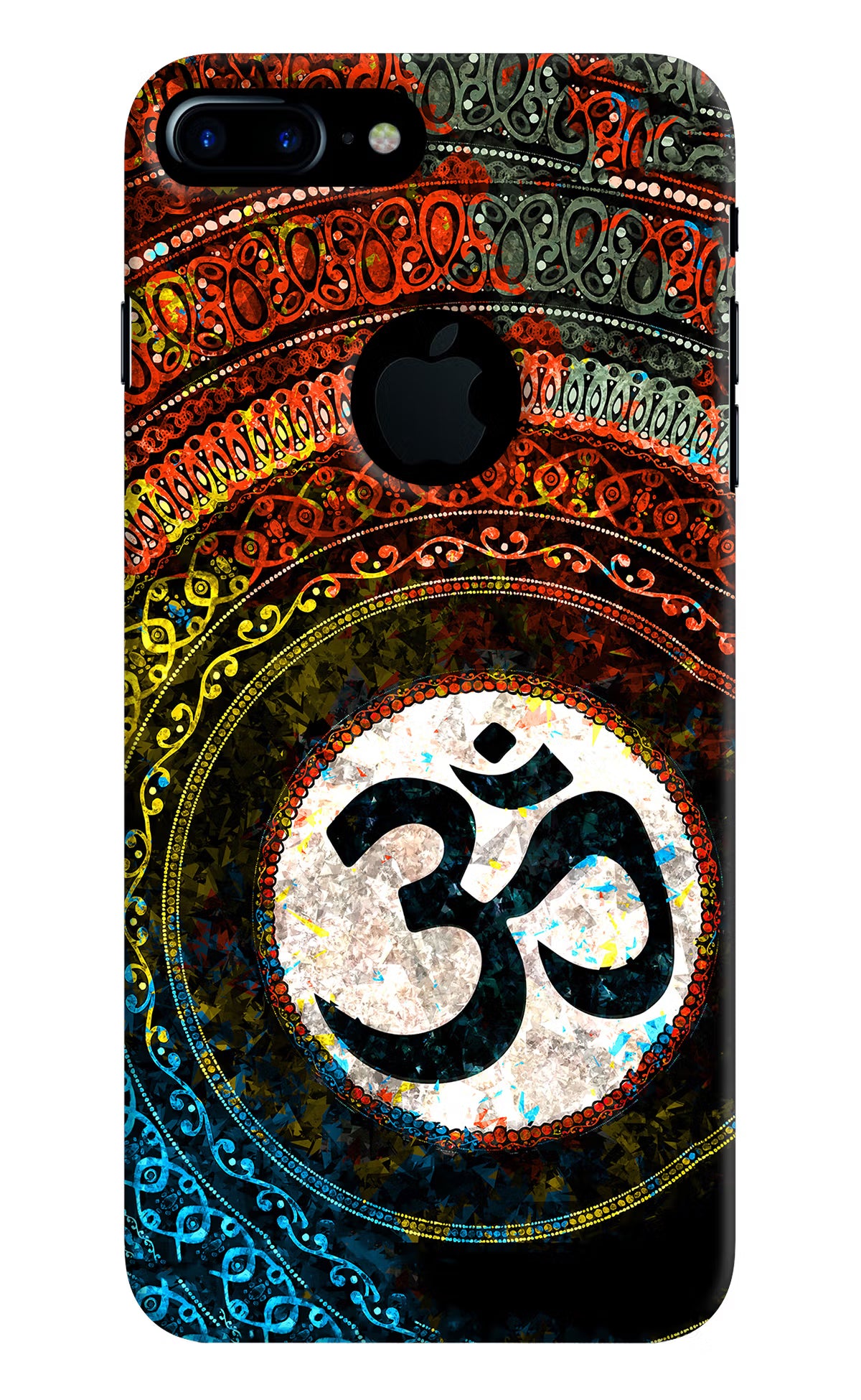 Om Cultural iPhone 7 Plus Logocut Back Cover - Om Cultural iPhone 7 Plus Logocut Hard Case Back Cover by Casekaro Om Cultural iPhone 7 Plus Logocut Hard Case Back Cover by Casekaro