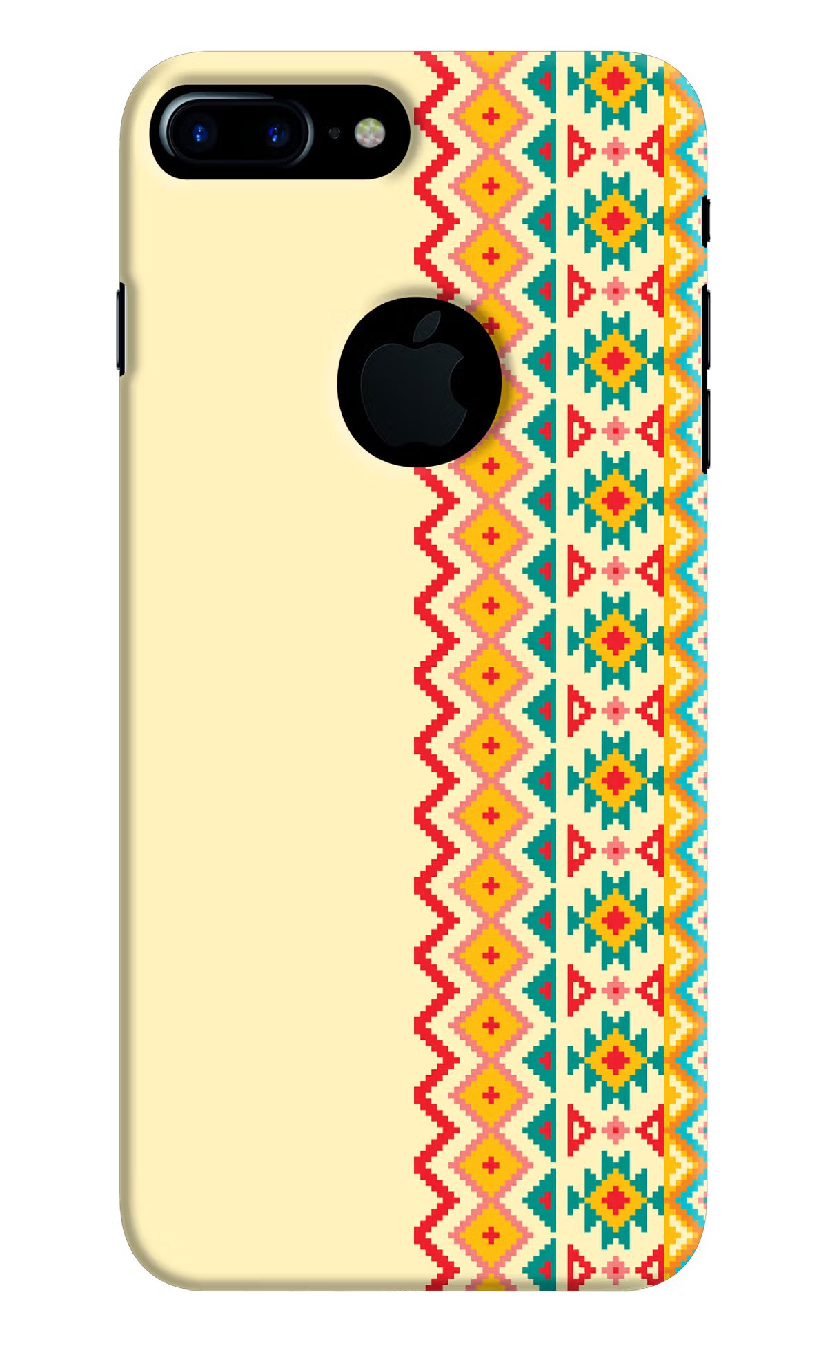 Ethnic Seamless iPhone 7 Plus Logocut Back Cover - Ethnic Seamless iPhone 7 Plus Logocut Hard Case Back Cover by Casekaro Ethnic Seamless iPhone 7 Plus Logocut Hard Case Back Cover by Casekaro