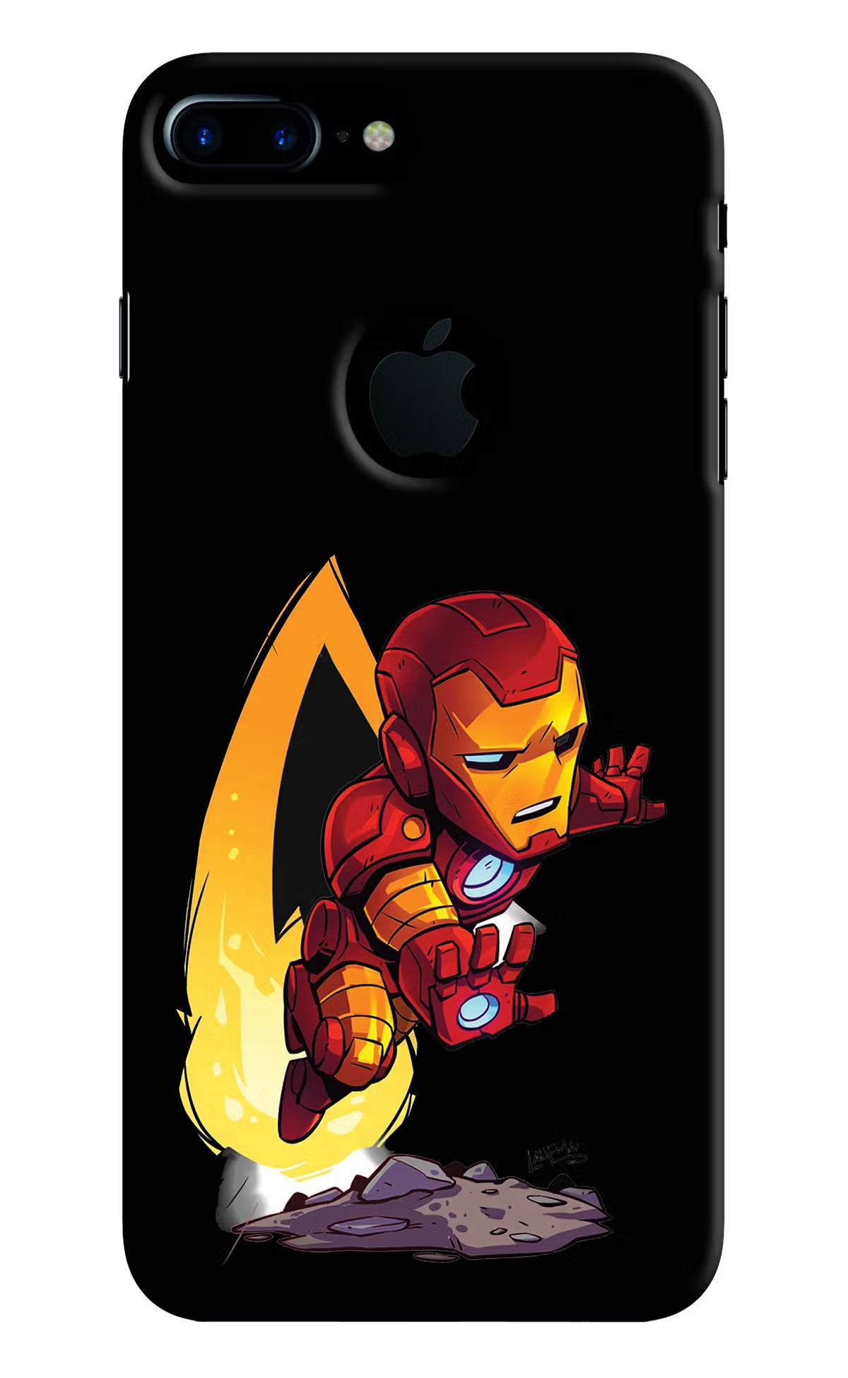 IronMan iPhone 7 Plus Logocut Back Cover - IronMan iPhone 7 Plus Logocut Hard Case Back Cover by Casekaro IronMan iPhone 7 Plus Logocut Hard Case Back Cover by Casekaro