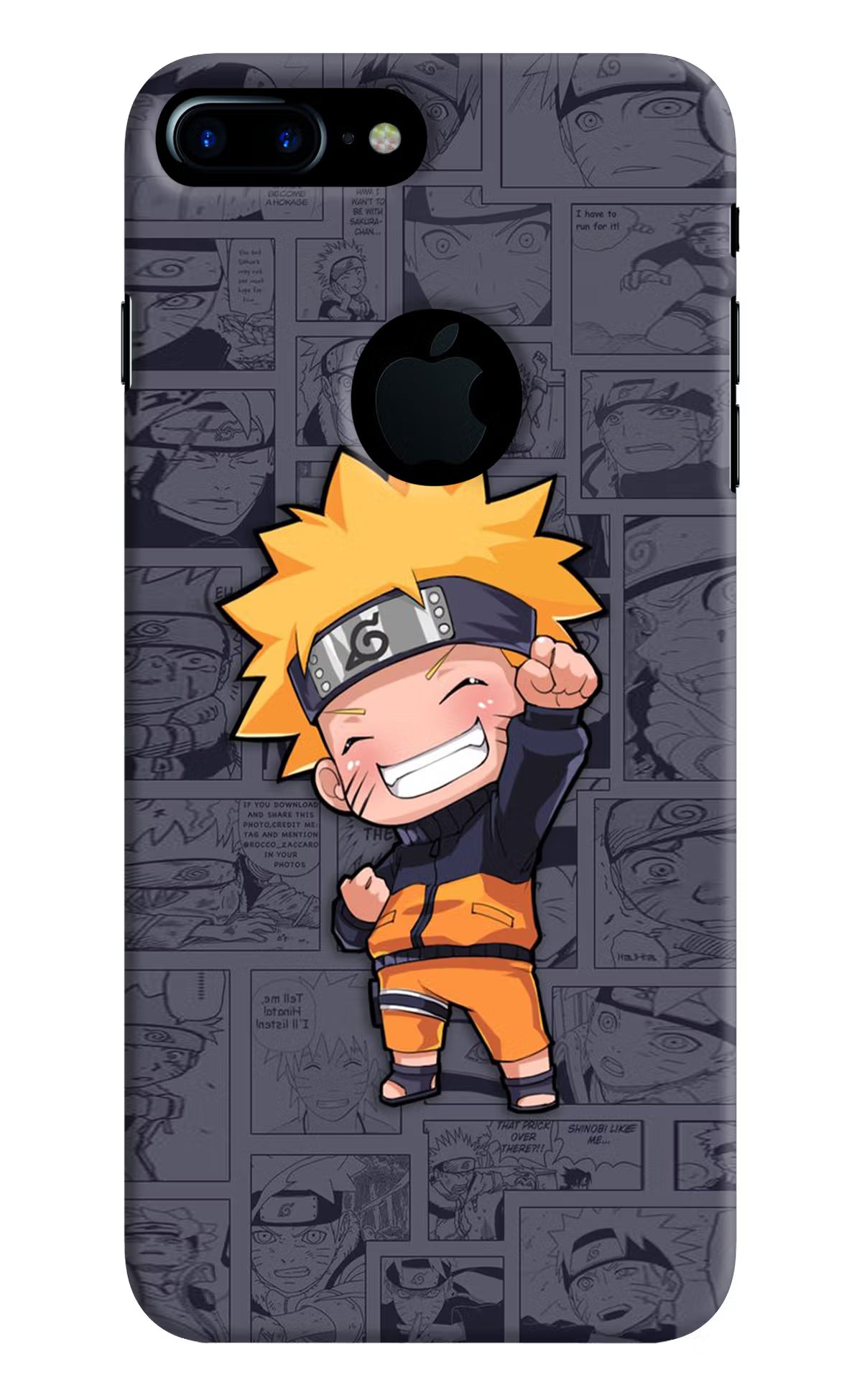 Chota Naruto iPhone 7 Plus Logocut Back Cover - Chota Naruto iPhone 7 Plus Logocut Hard Case Back Cover by Casekaro Chota Naruto iPhone 7 Plus Logocut Hard Case Back Cover by Casekaro