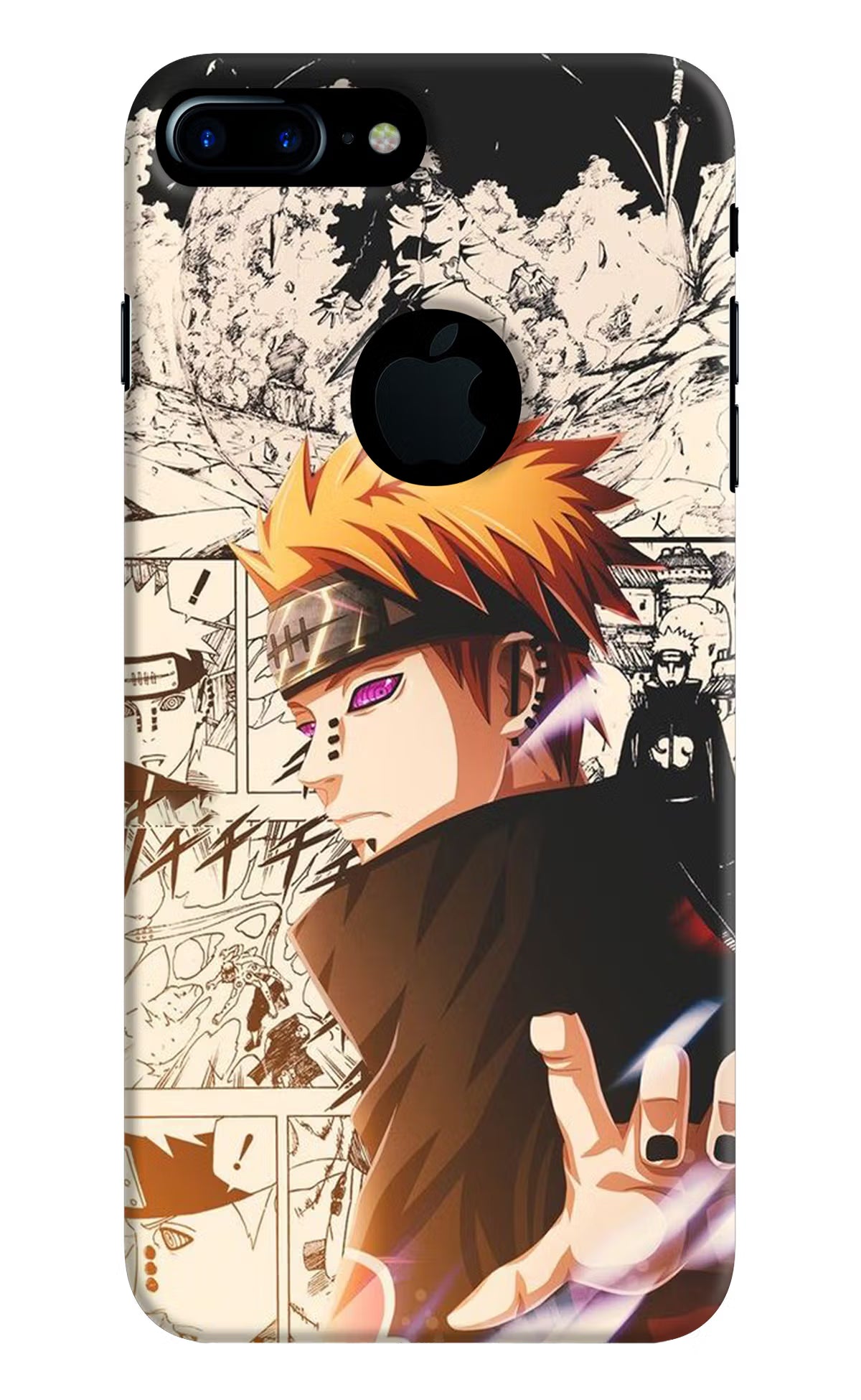 Pain Anime iPhone 7 Plus Logocut Back Cover - Pain Anime iPhone 7 Plus Logocut Hard Case Back Cover by Casekaro Pain Anime iPhone 7 Plus Logocut Hard Case Back Cover by Casekaro