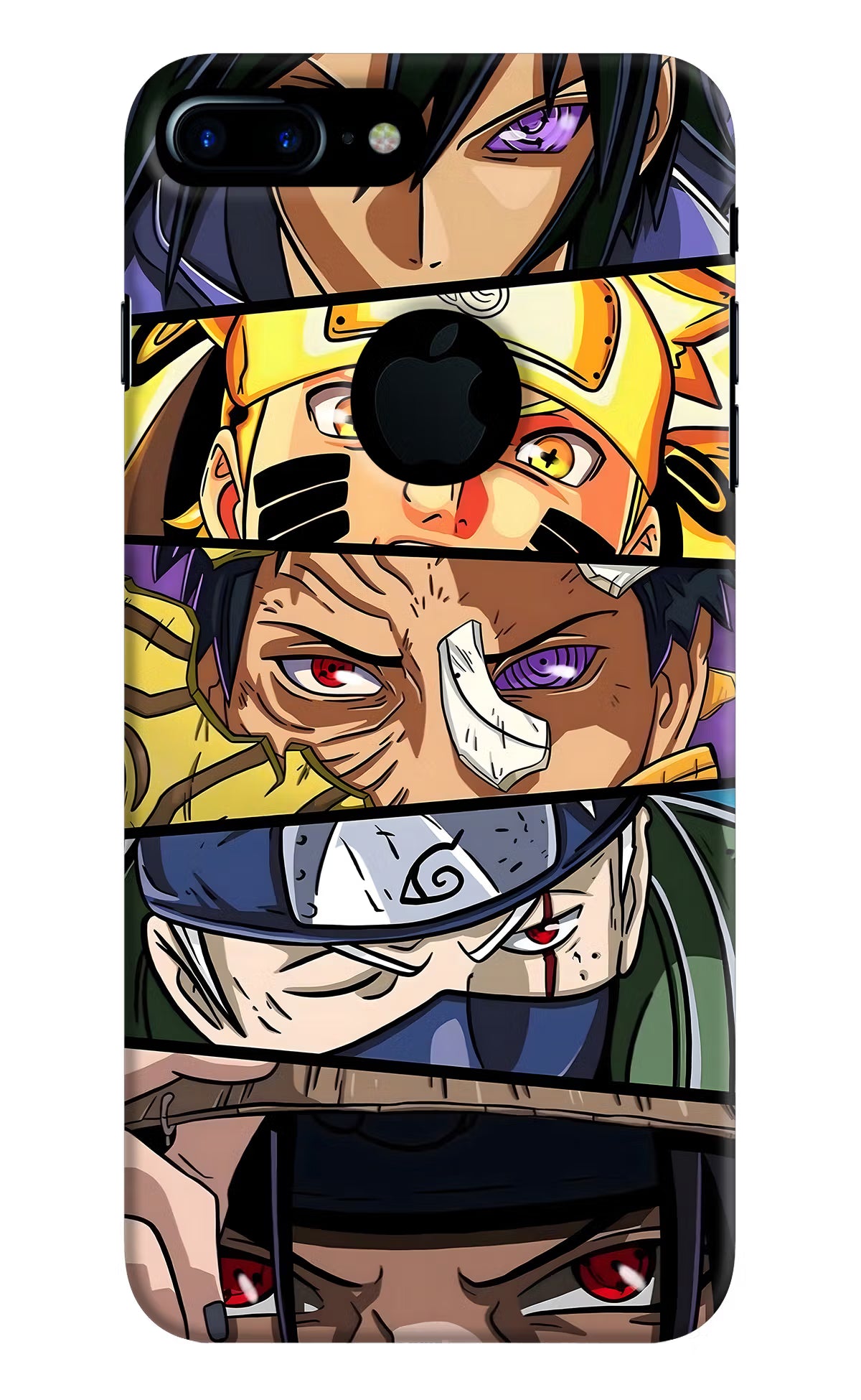 Naruto Character iPhone 7 Plus Logocut Back Cover - Naruto Character iPhone 7 Plus Logocut Hard Case Back Cover by Casekaro Naruto Character iPhone 7 Plus Logocut Hard Case Back Cover by Casekaro