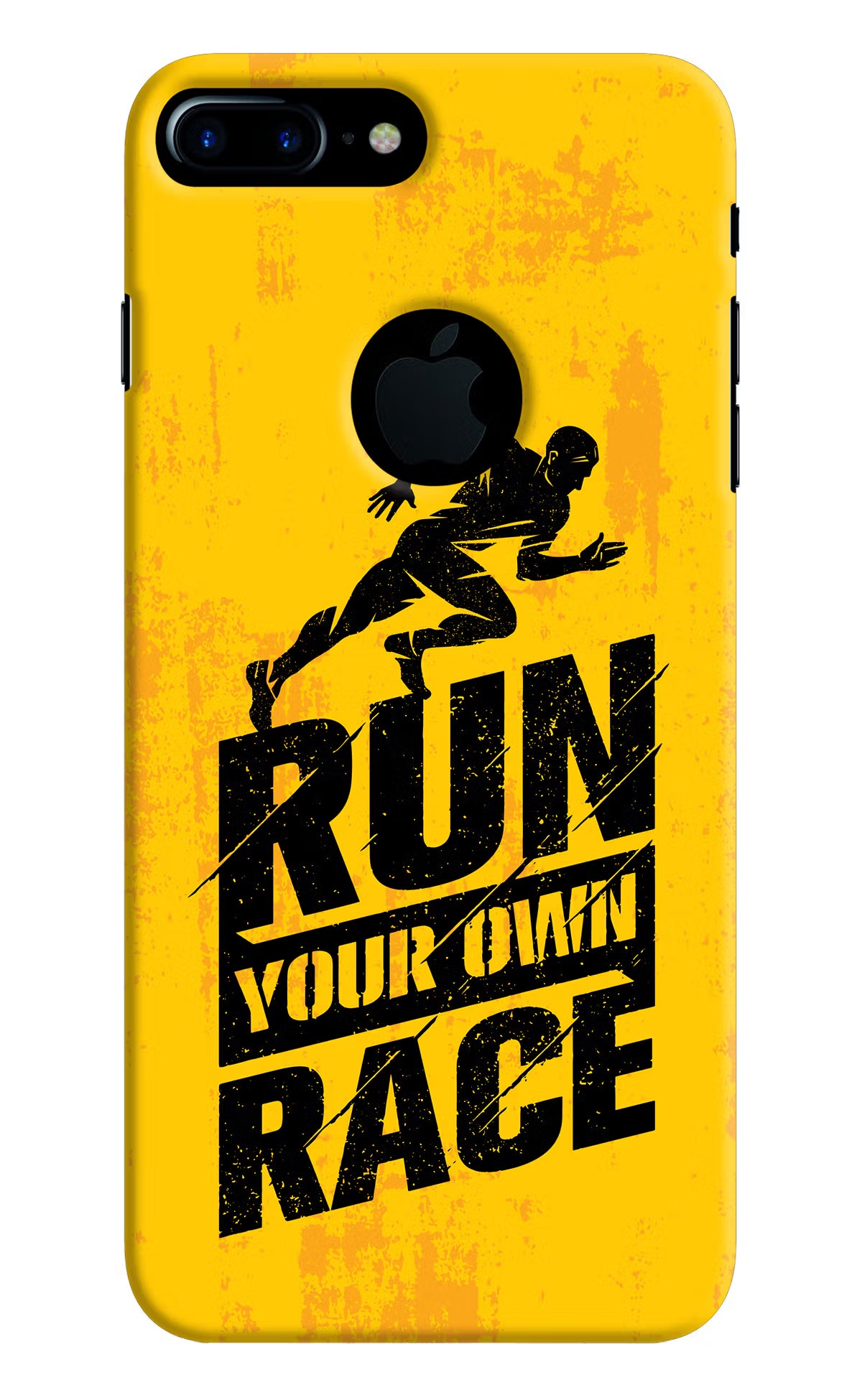 Run Your Own Race iPhone 7 Plus Logocut Back Cover - Run Your Own Race iPhone 7 Plus Logocut Hard Case Back Cover by Casekaro Run Your Own Race iPhone 7 Plus Logocut Hard Case Back Cover by Casekaro