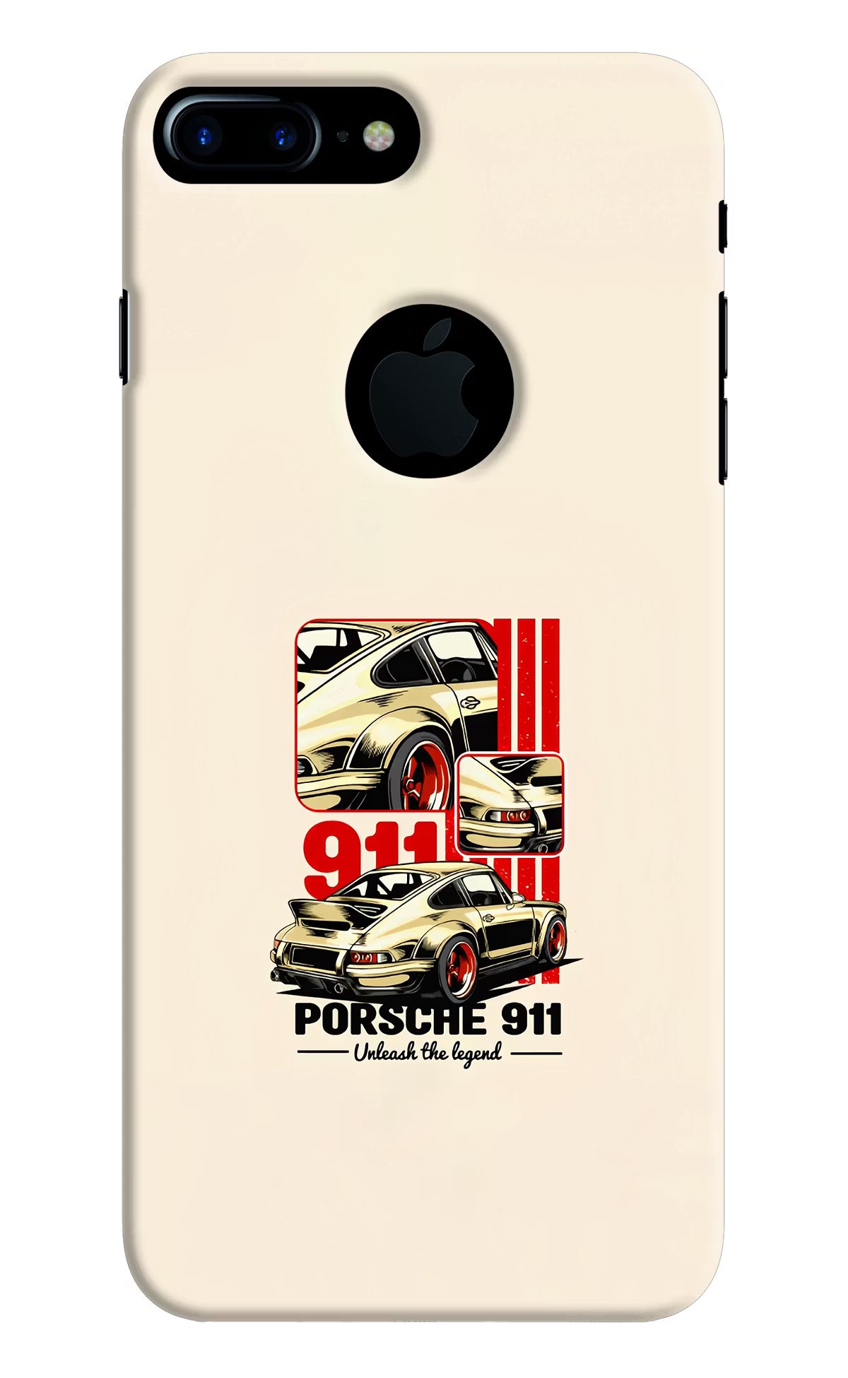Classic Porsche 911 iPhone 7 Plus Logocut Back Cover - Classic Porsche 911 iPhone 7 Plus Logocut Hard Case Back Cover by Casekaro Classic Porsche 911 iPhone 7 Plus Logocut Hard Case Back Cover by Casekaro