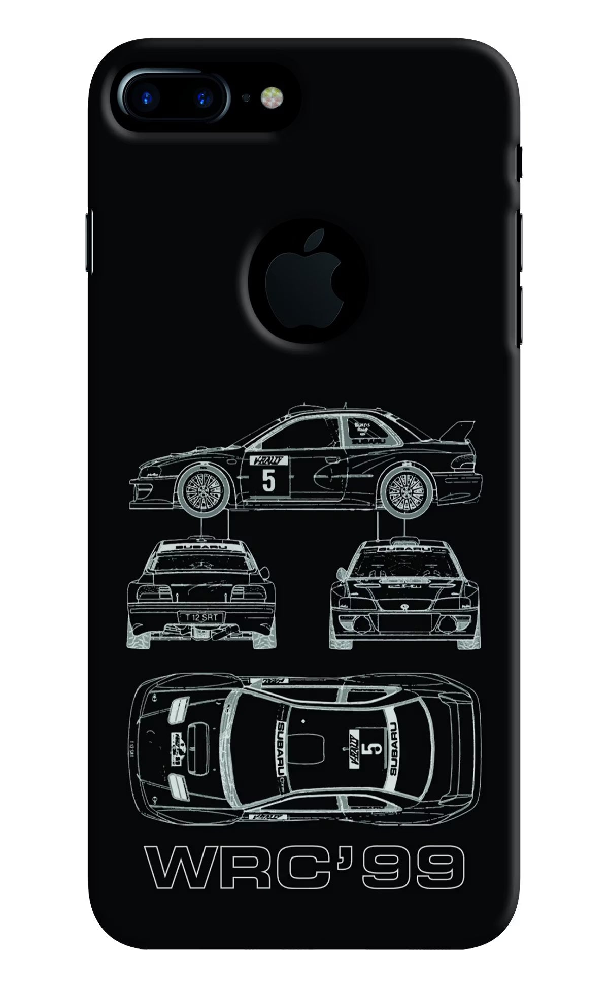 WRC'99 iPhone 7 Plus Logocut Back Cover - WRC'99 iPhone 7 Plus Logocut Hard Case Back Cover by Casekaro WRC'99 iPhone 7 Plus Logocut Hard Case Back Cover by Casekaro