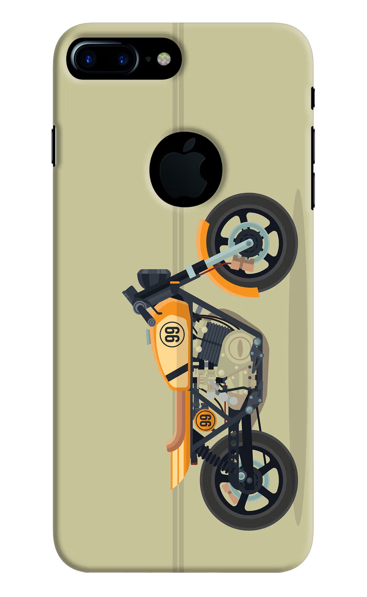 Vertical Speedster iPhone 7 Plus Logocut Back Cover - Vertical Speedster iPhone 7 Plus Logocut Hard Case Back Cover by Casekaro Vertical Speedster iPhone 7 Plus Logocut Hard Case Back Cover by Casekaro