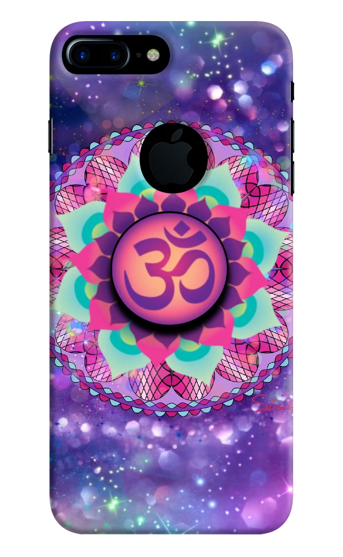 Om Purple iPhone 7 Plus Logocut Pop Case - Om Purple iPhone 7 Plus Logocut Pop Case by Casekaro Om Purple iPhone 7 Plus Logocut Pop Case by Casekaro