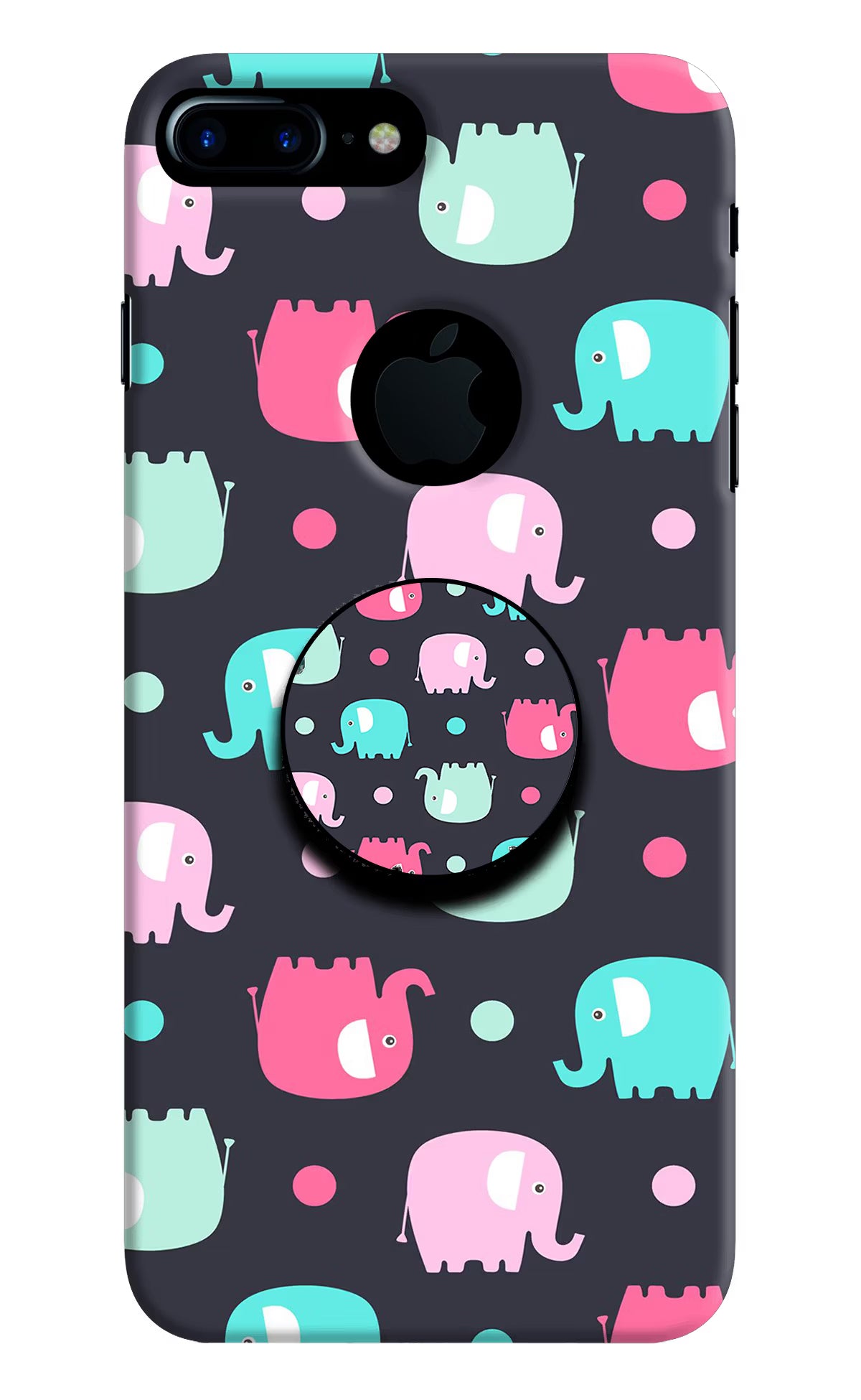 Baby Elephants iPhone 7 Plus Logocut Pop Case - Baby Elephants iPhone 7 Plus Logocut Pop Case by Casekaro Baby Elephants iPhone 7 Plus Logocut Pop Case by Casekaro
