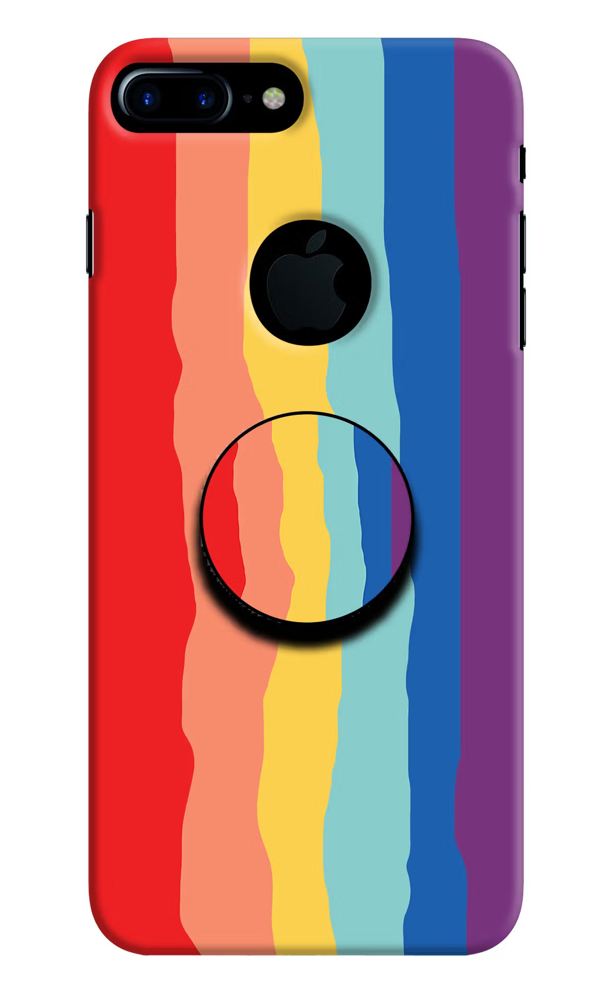 Rainbow iPhone 7 Plus Logocut Pop Case - Rainbow iPhone 7 Plus Logocut Pop Case by Casekaro Rainbow iPhone 7 Plus Logocut Pop Case by Casekaro
