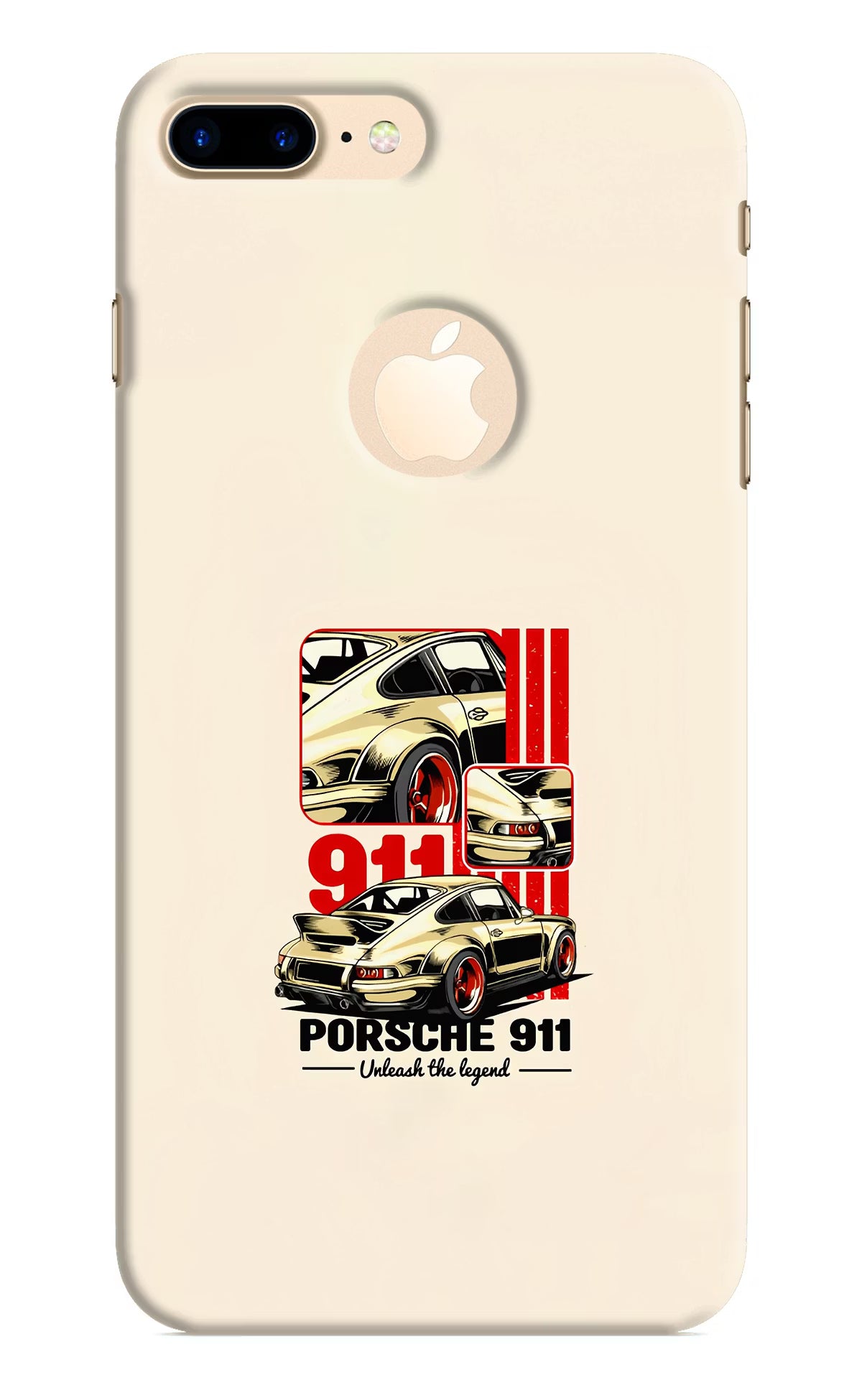 Classic Porsche 911 iPhone 8 Plus Logocut Back Cover - Classic Porsche 911 iPhone 8 Plus Logocut Hard Case Back Cover by Casekaro Classic Porsche 911 iPhone 8 Plus Logocut Hard Case Back Cover by Casekaro